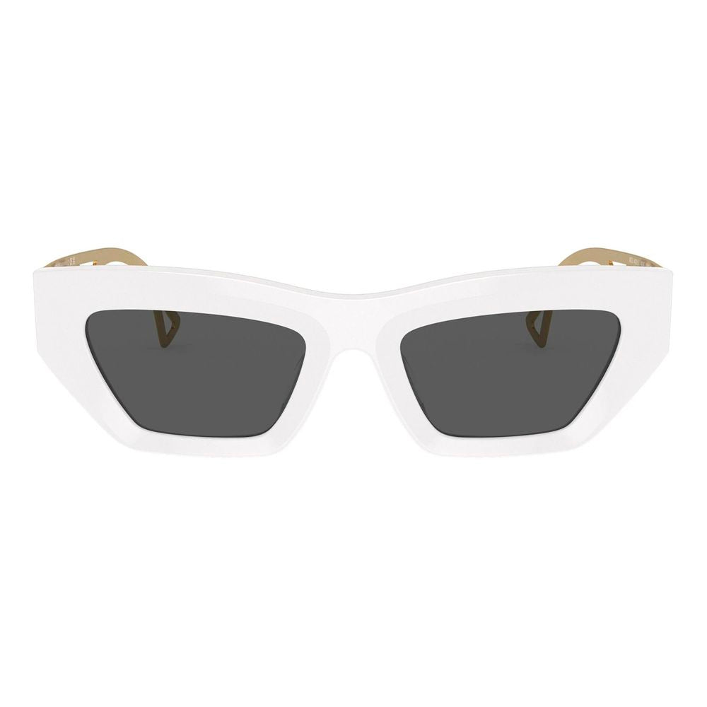 Versace Weiße Sonnenbrille aus Acetat