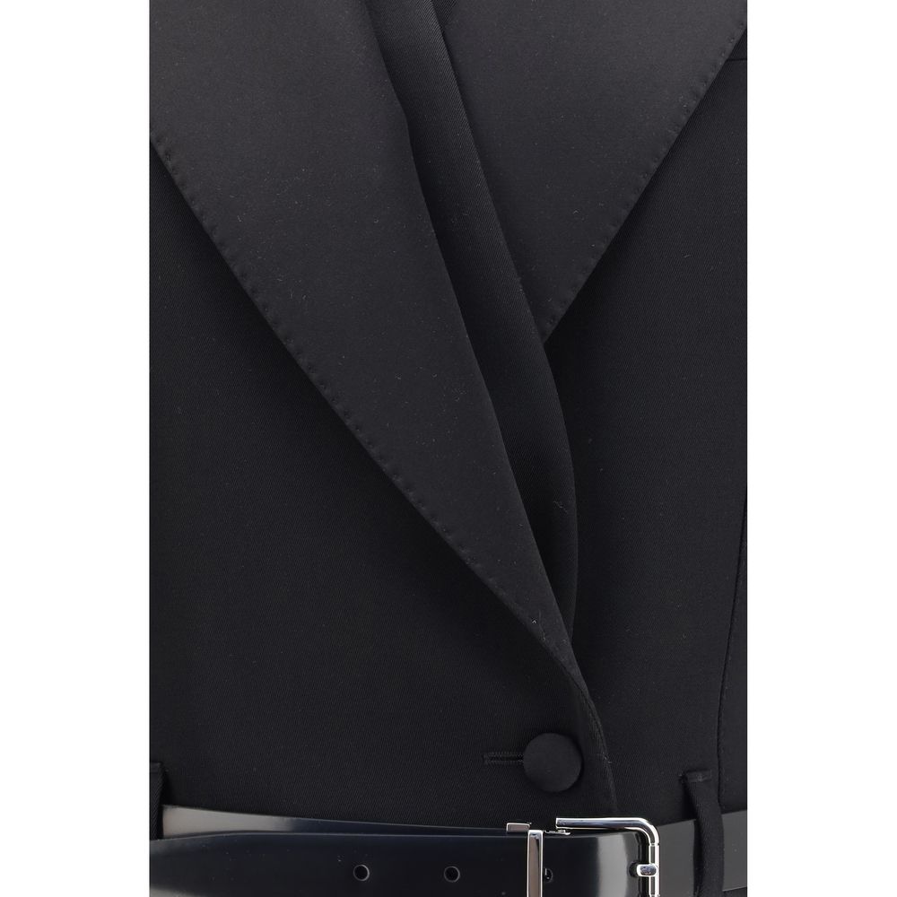 Dolce & Gabbana nero Oversize-giacca in lana e