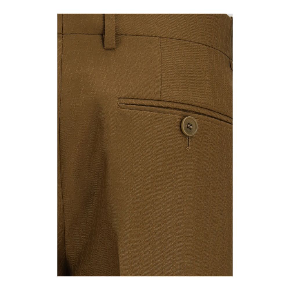 Burberry Braune Hose Aries aus Wolle