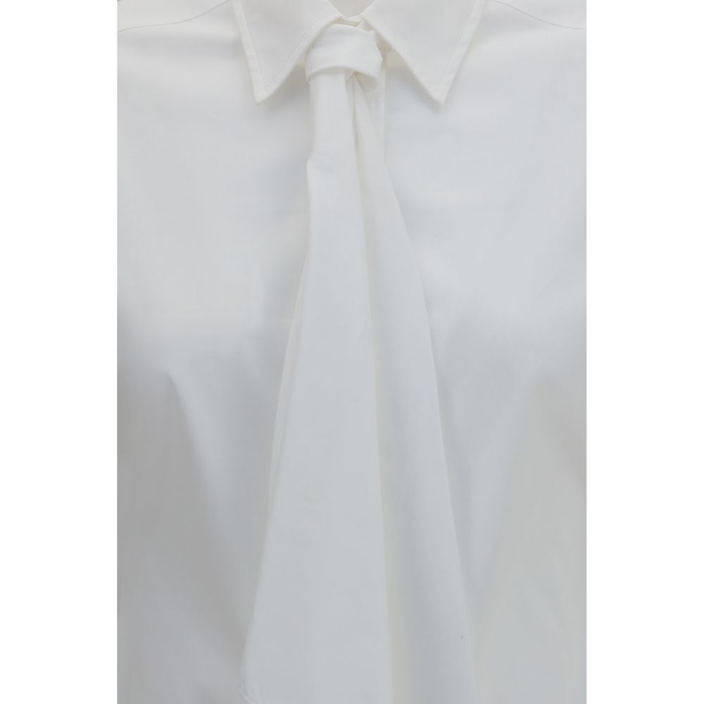 Brunello Cucinelli Weißes Baumwoll-Stretch-Hemd