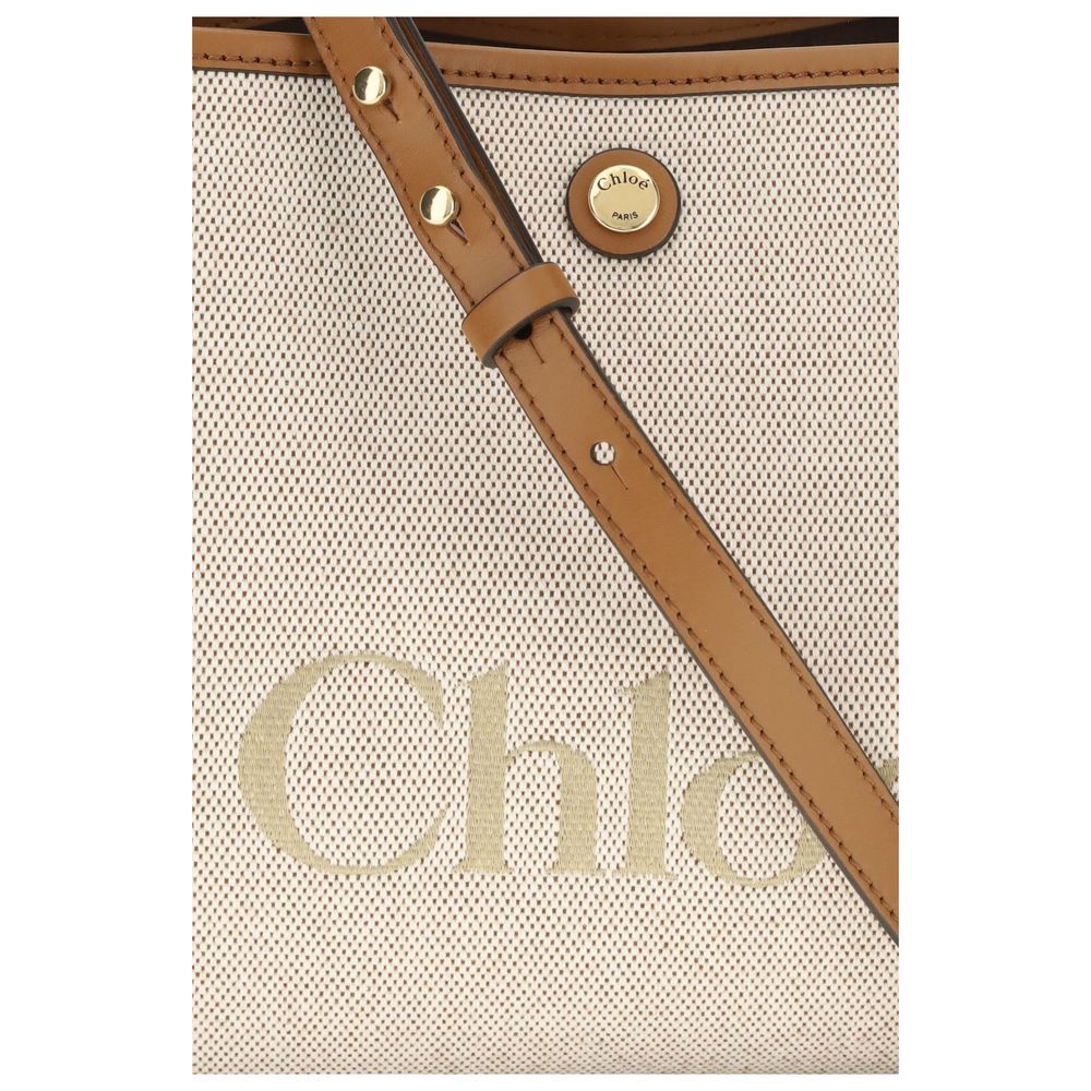 Chloé Clover Beige Canvas-Handbag
