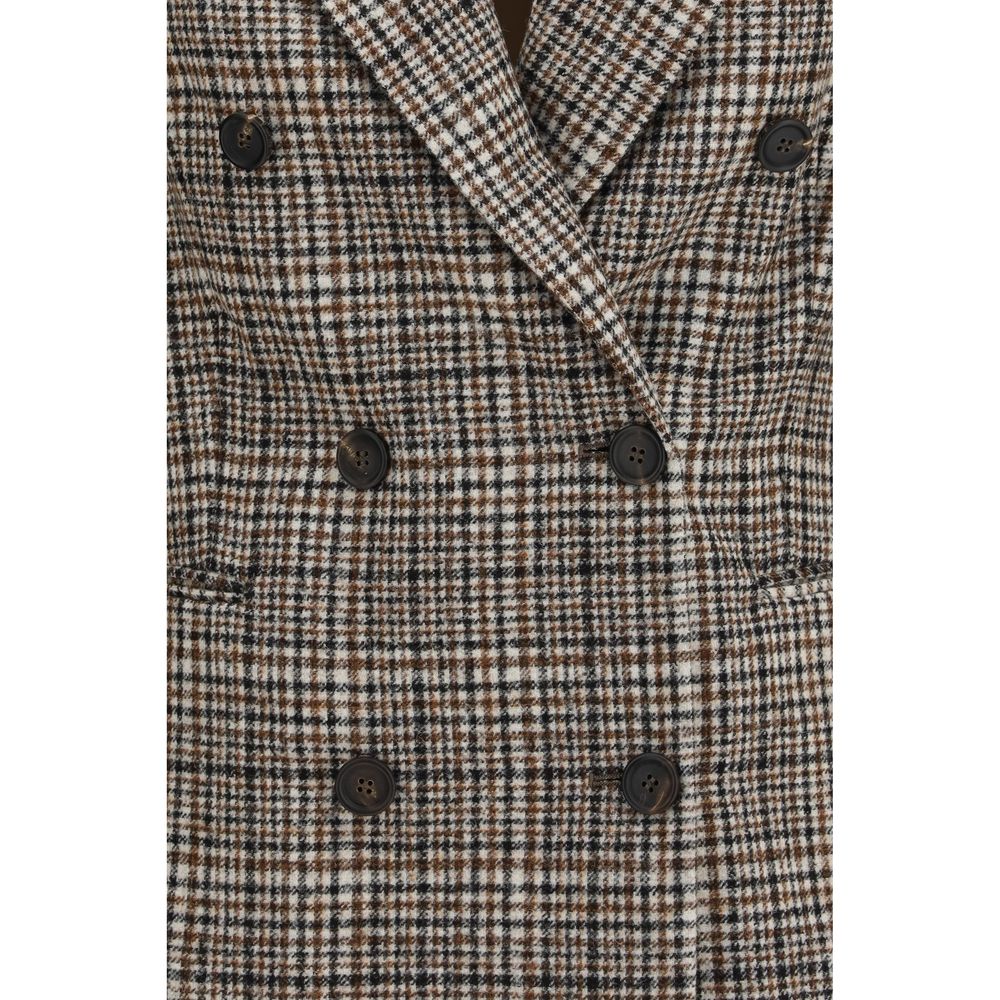 Giacca multicolore in lana d'alpaca di Brunello Cucinelli