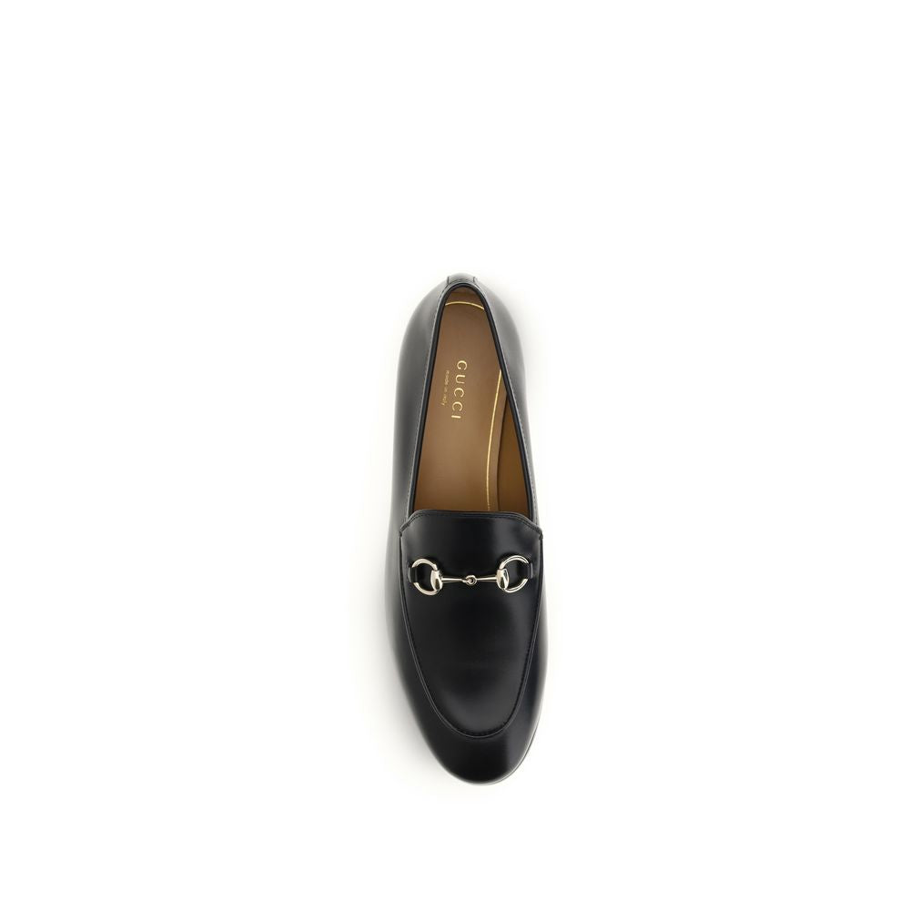 Gucci Schwarze "Bos Taurus" Kalbsleder Loafer zum Hineinschlüpfen
