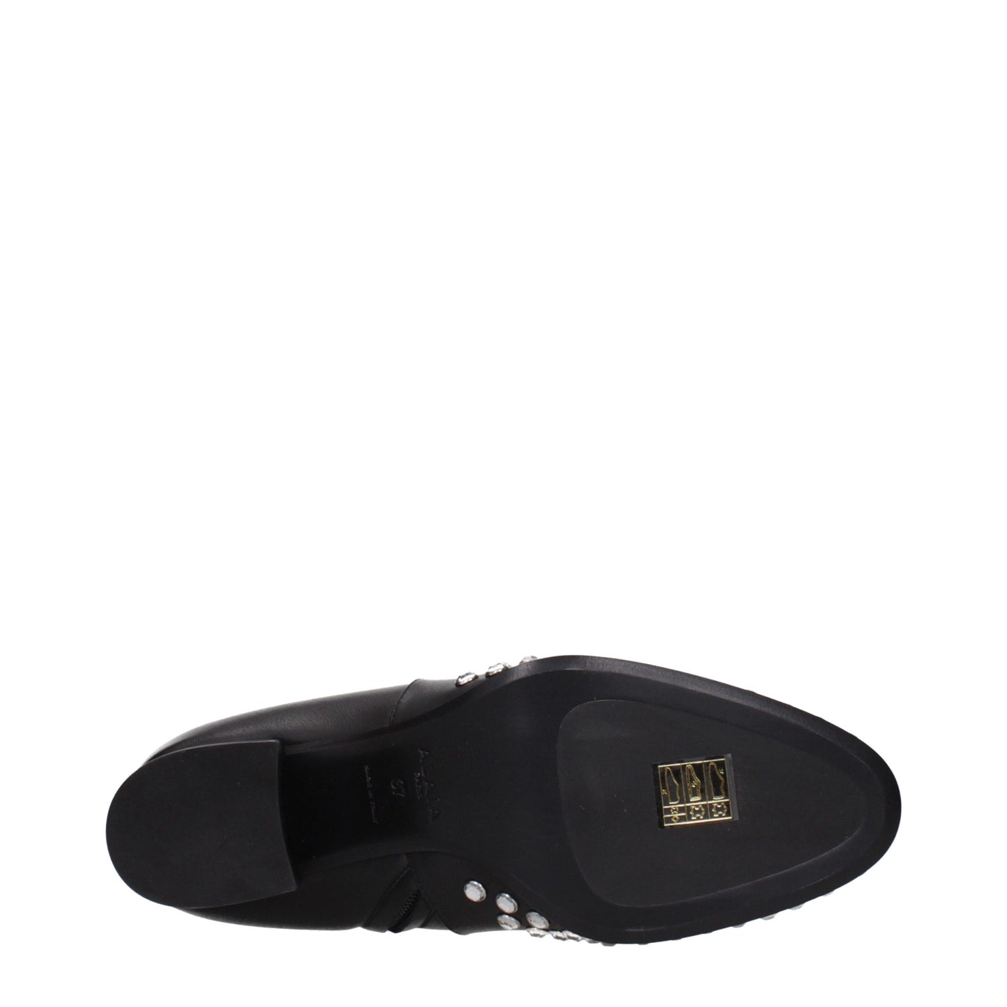 Alaïa Schwarze Leder-Stiefeletten