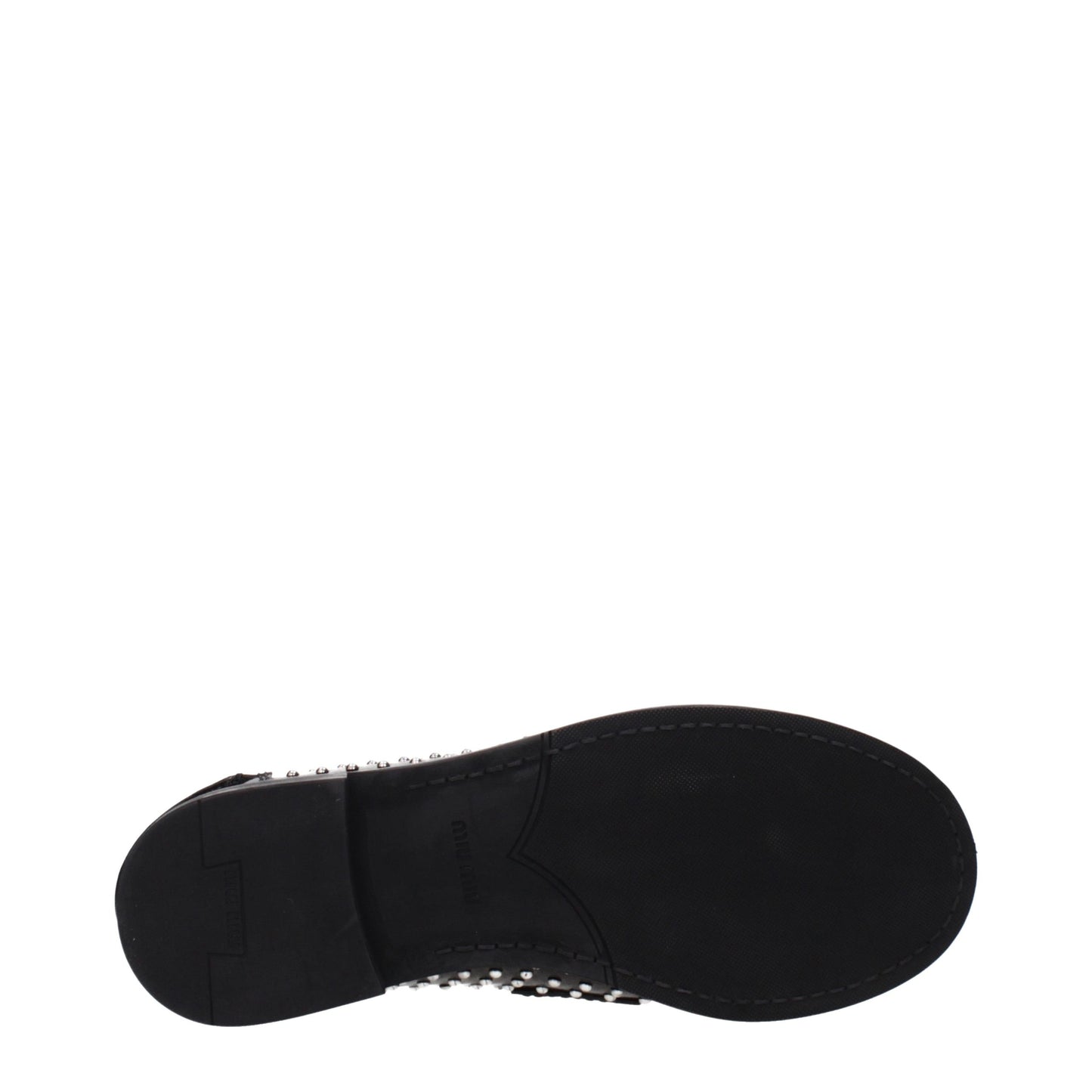 Miu Miu Schwarze Leder Loafer zum Hineinschlüpfen