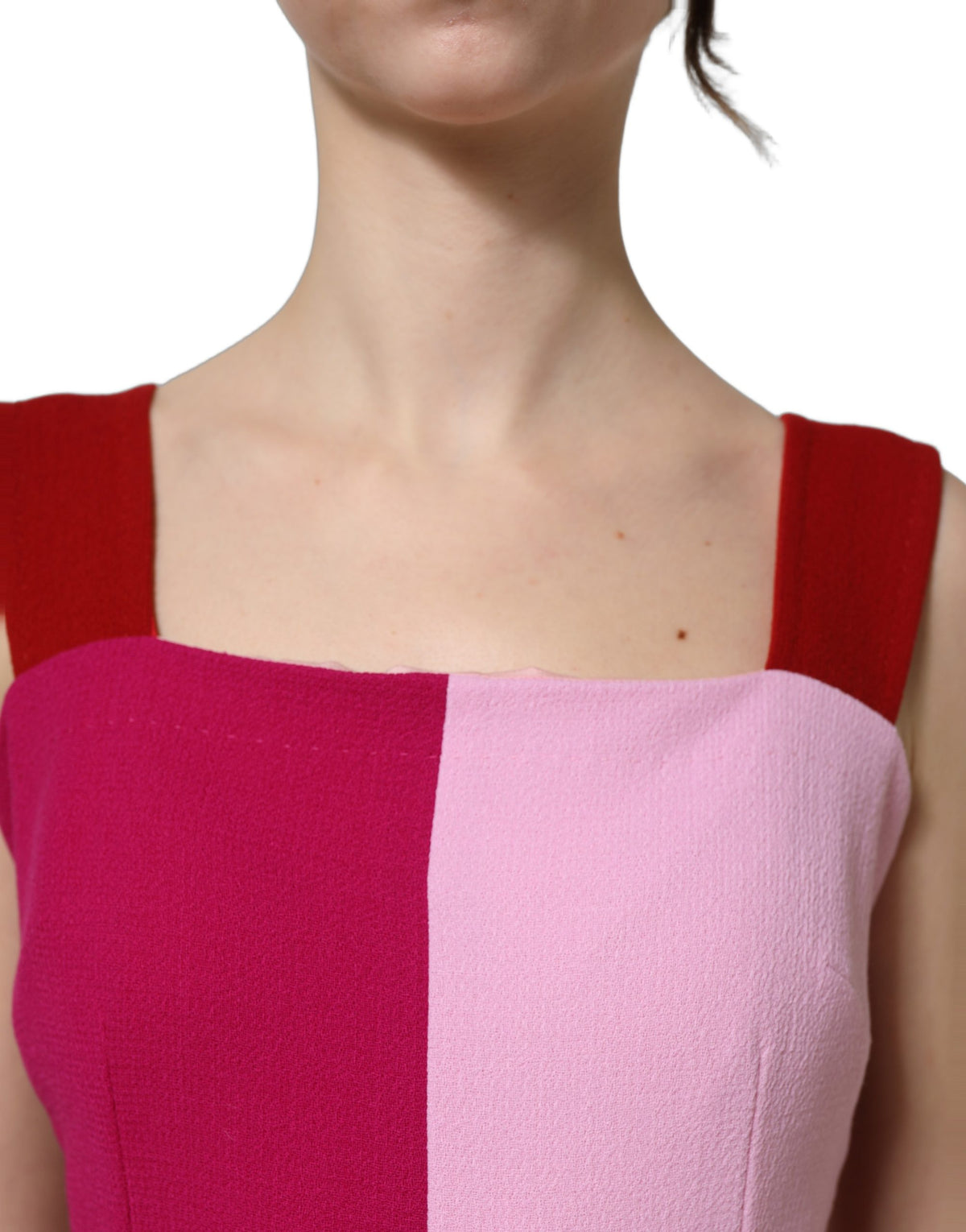 Dolce & Gabbana Bicolor Wool Dress