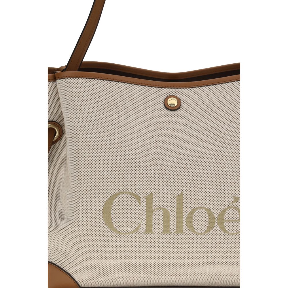 Chloé beige Cotton borsa a spalla