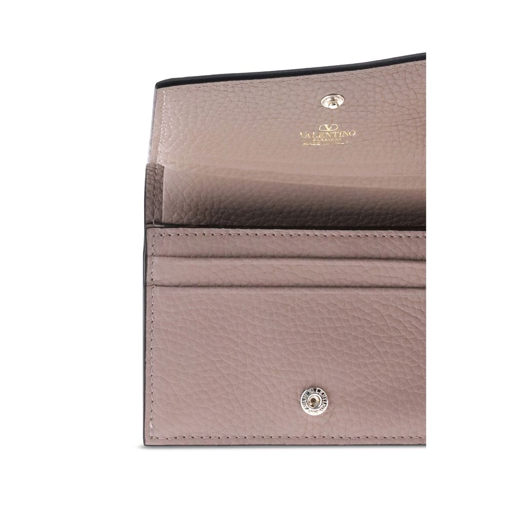 Valentino Garavani Multicolour Rockstud Calfskin Wallet