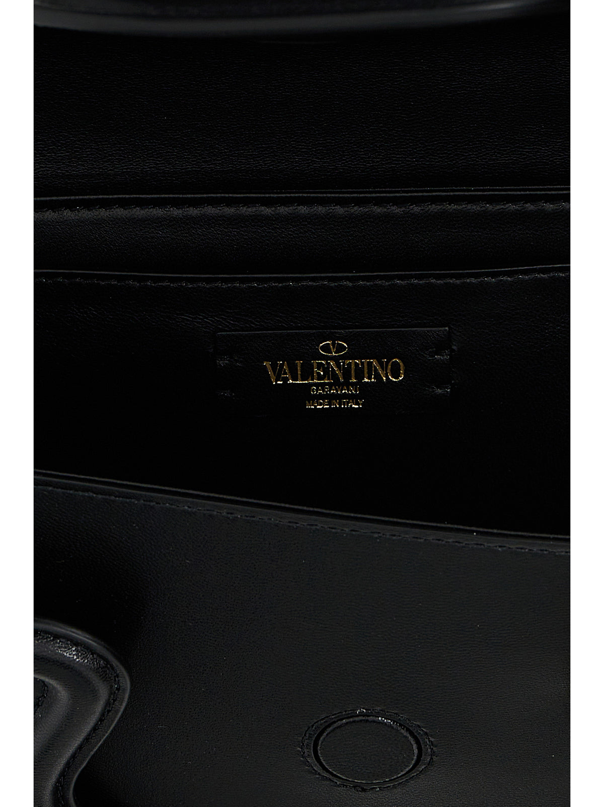 Valentino Garavani Black Le Grand Deuxième Leather Shoulder Bag