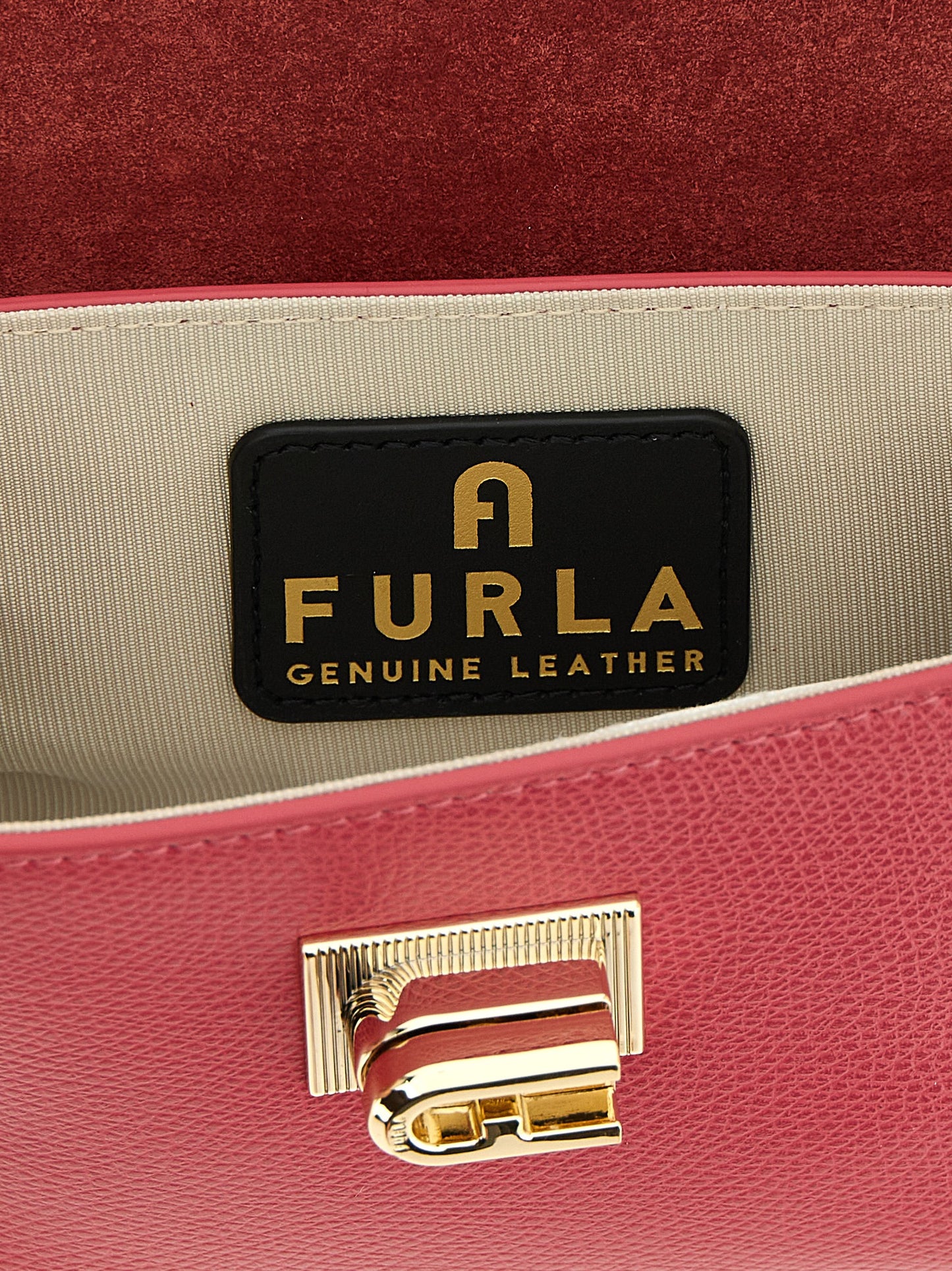 Furla Umhängetasche aus Fuchsia-Kalbsleder