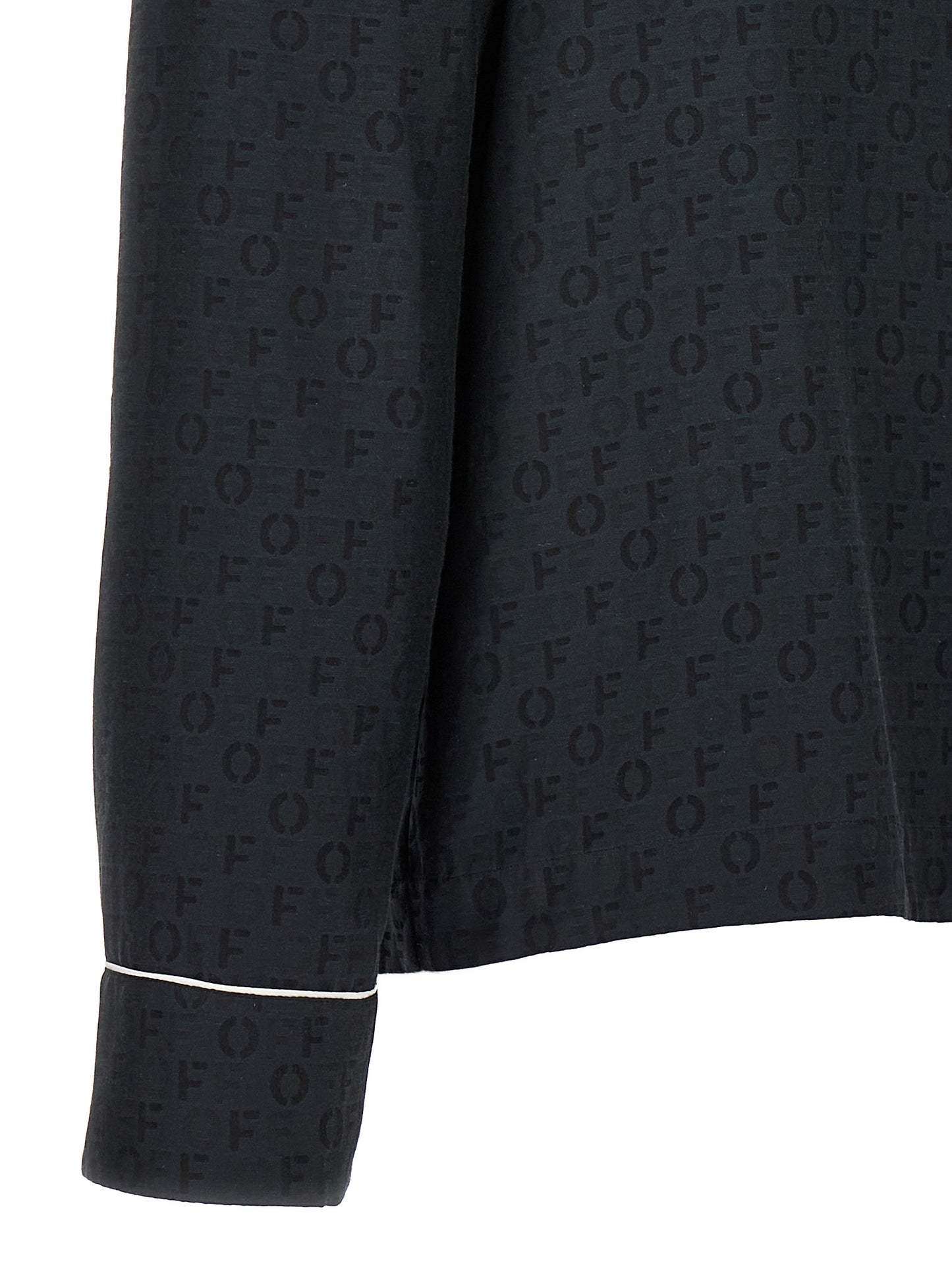 Off-White Schwarze Seidenbluse