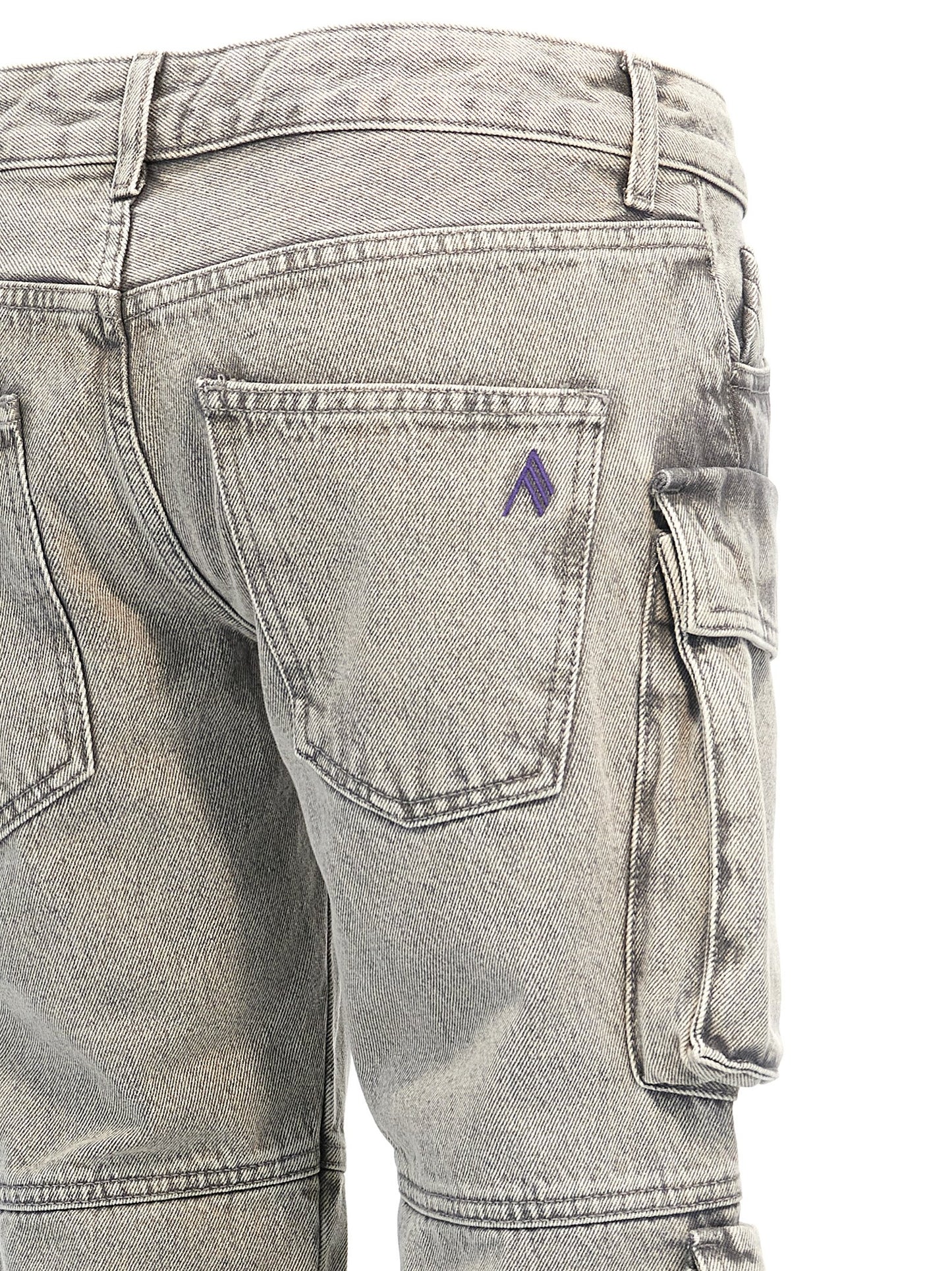 The Attico Graue Cargohose aus Baumwolle