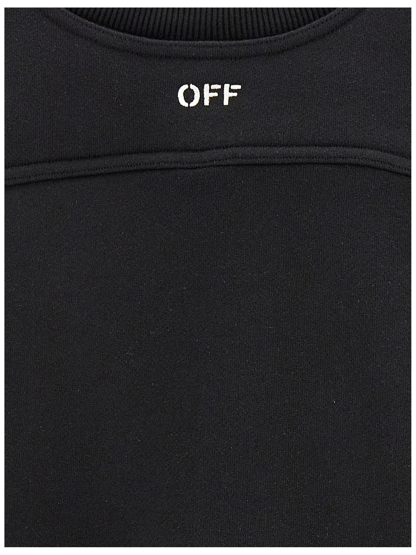 Off-White Zweifarbiger Baumwollpullover