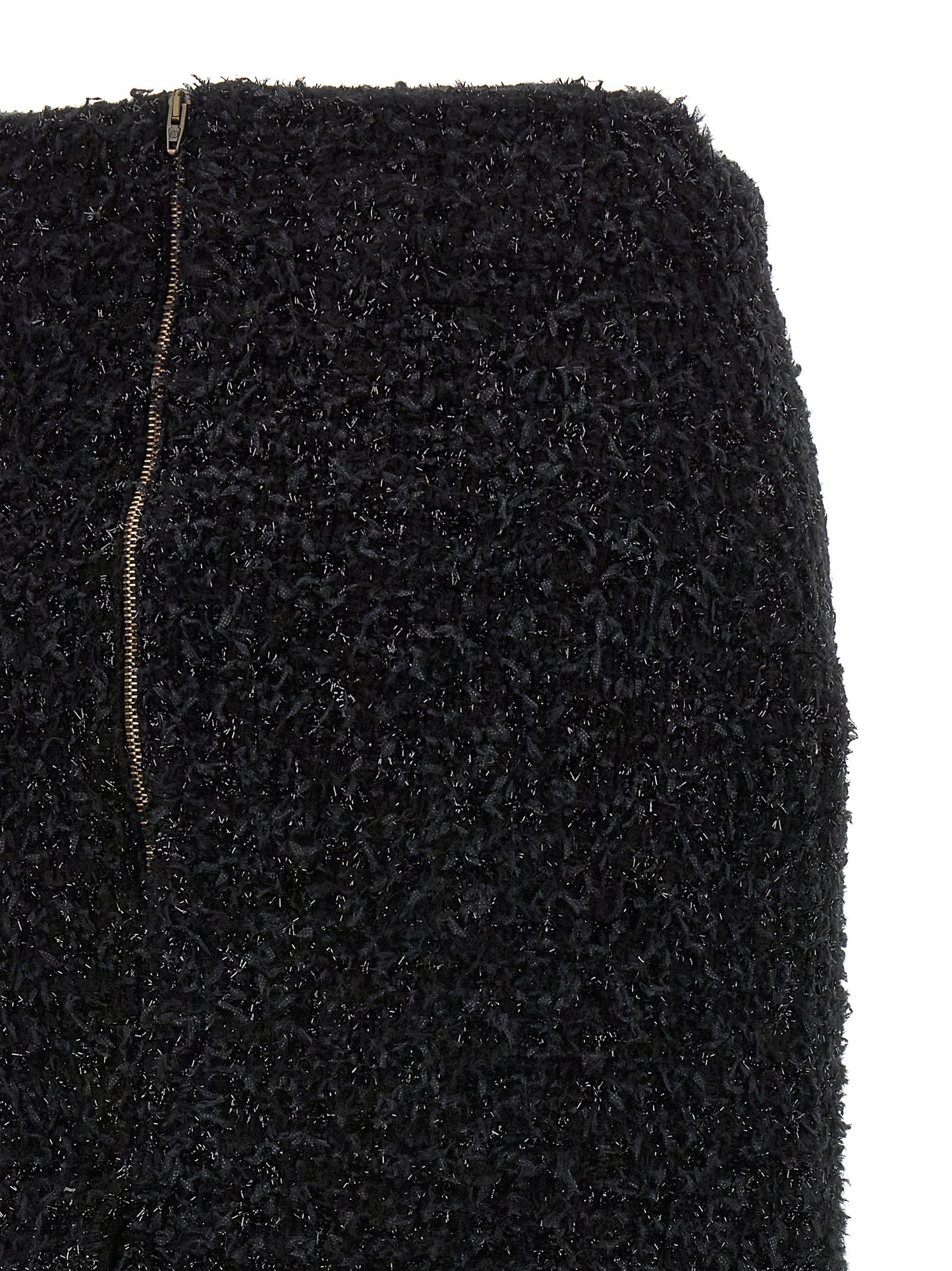 Balenciaga Schwarzer Baumwoll-Midirock