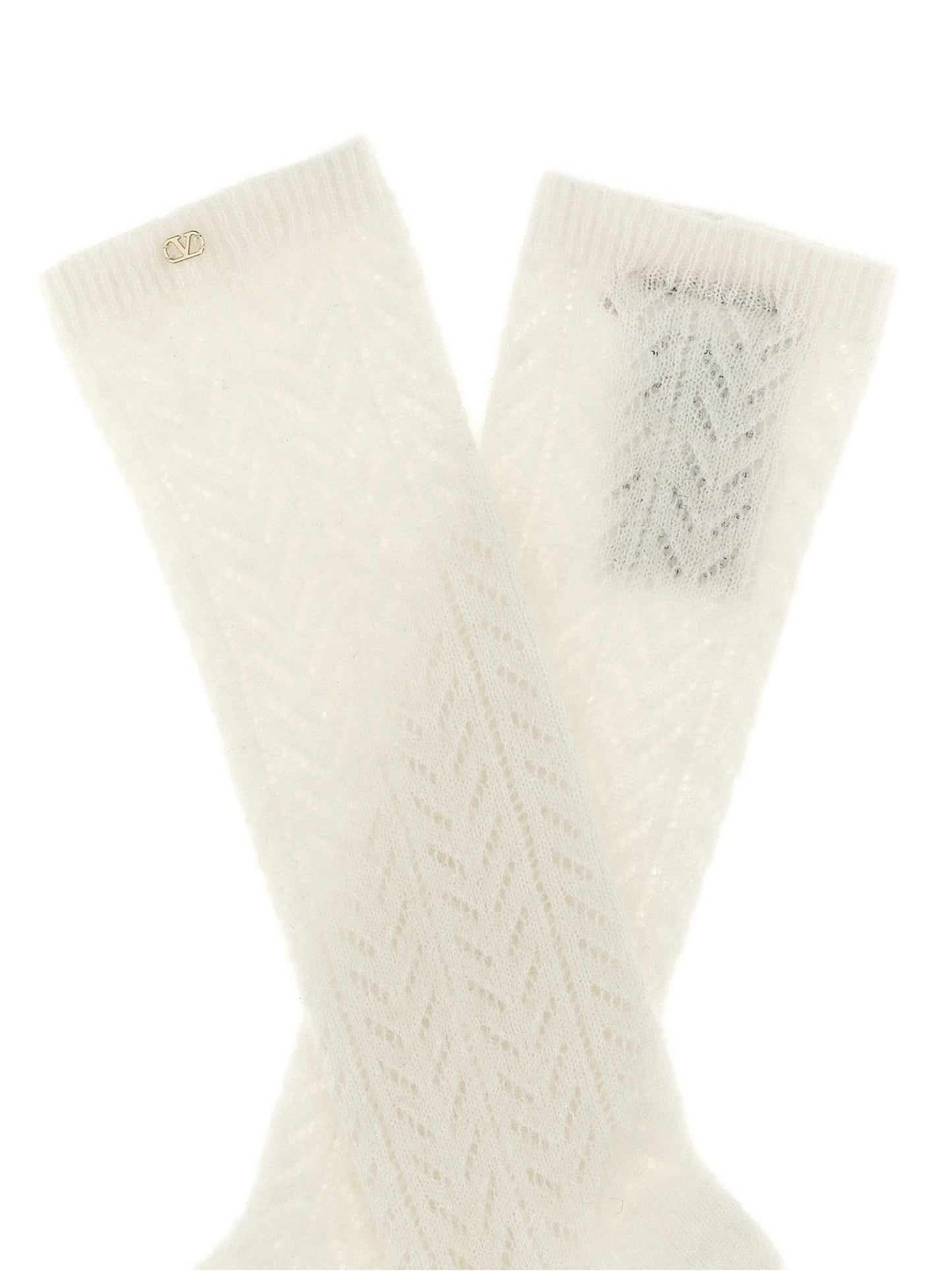 Valentino Garavani Weiße Wollsocken