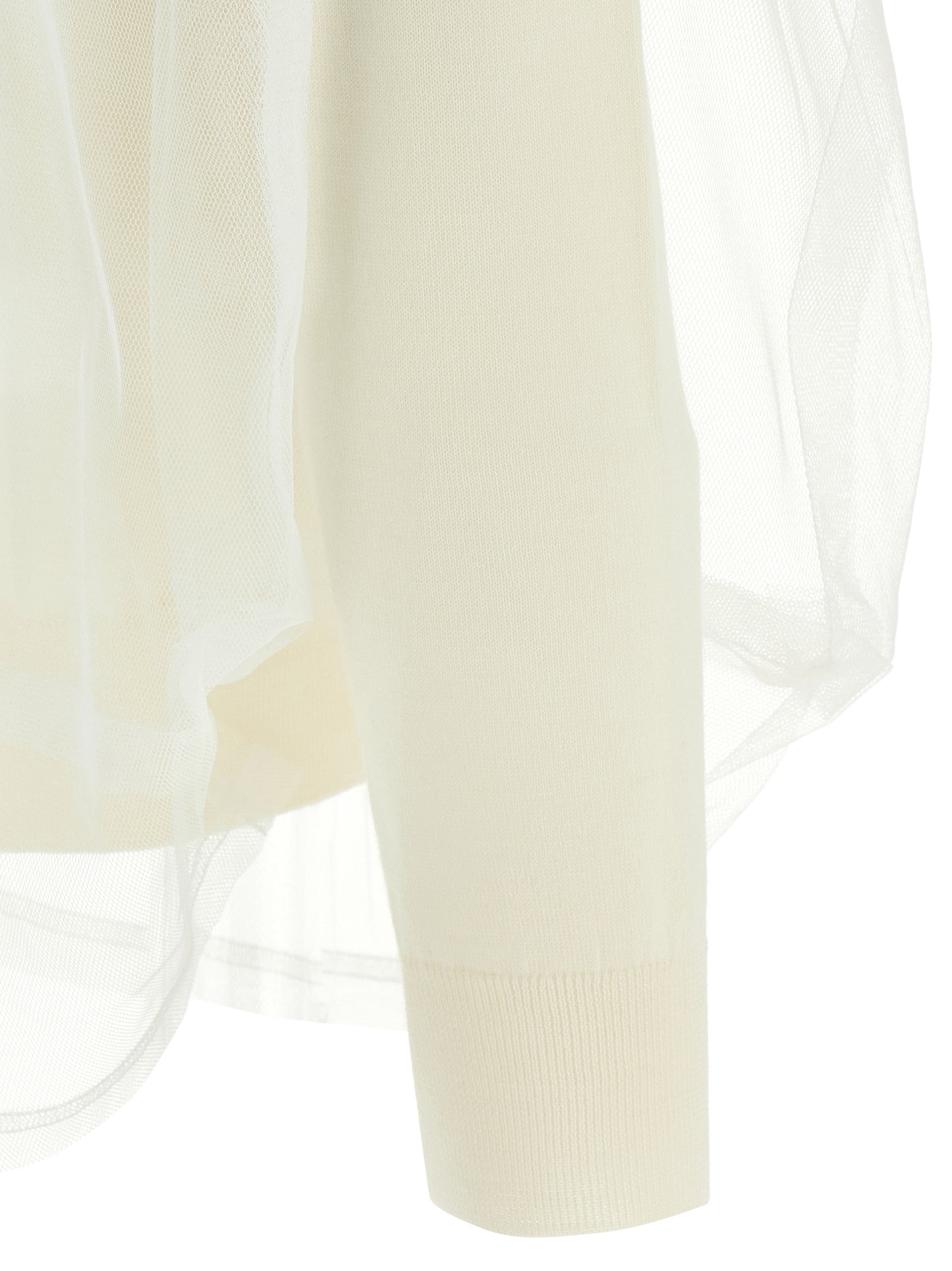 Comme Des Garçons bianco lanacardigan