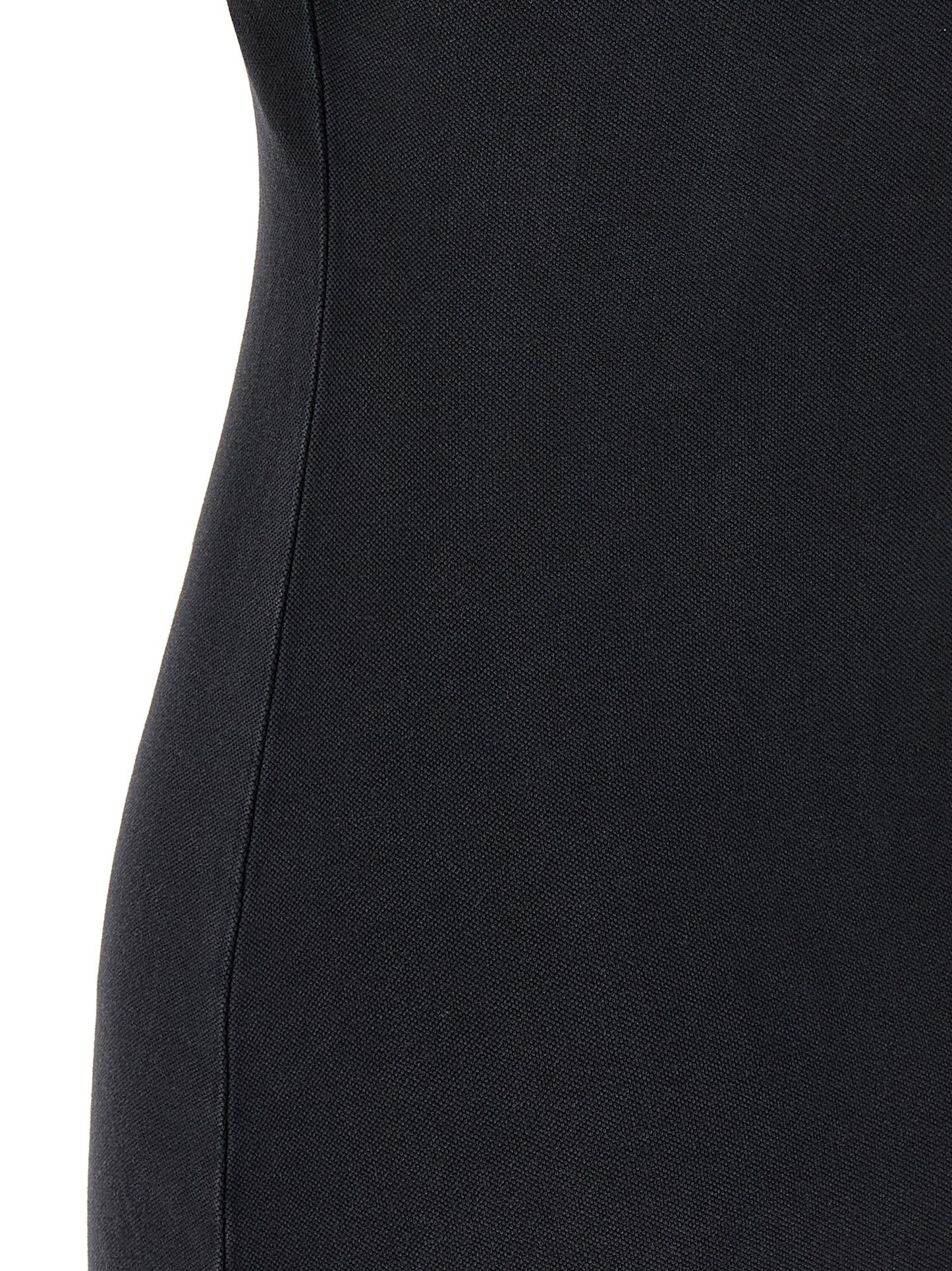 Balenciaga Schwarzes kurzes Baumwollkleid