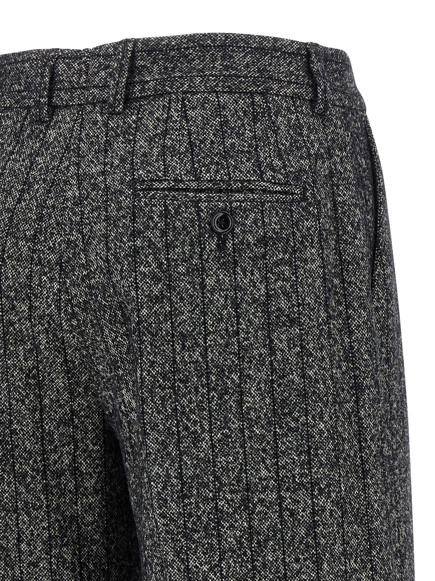 Dolce & Gabbana Zweifarbige Hose aus reiner Schurwolle