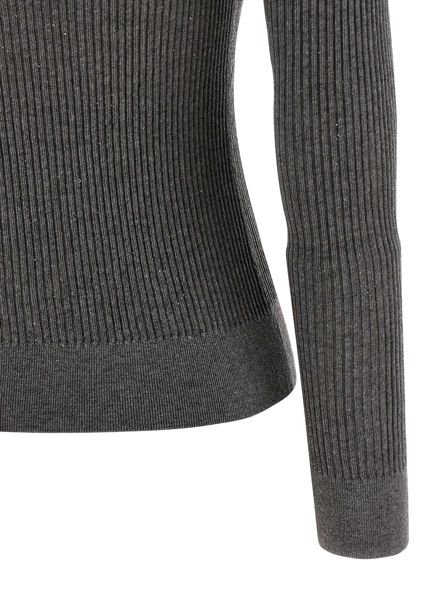 Max Mara Grauer Seiden-Cardigan