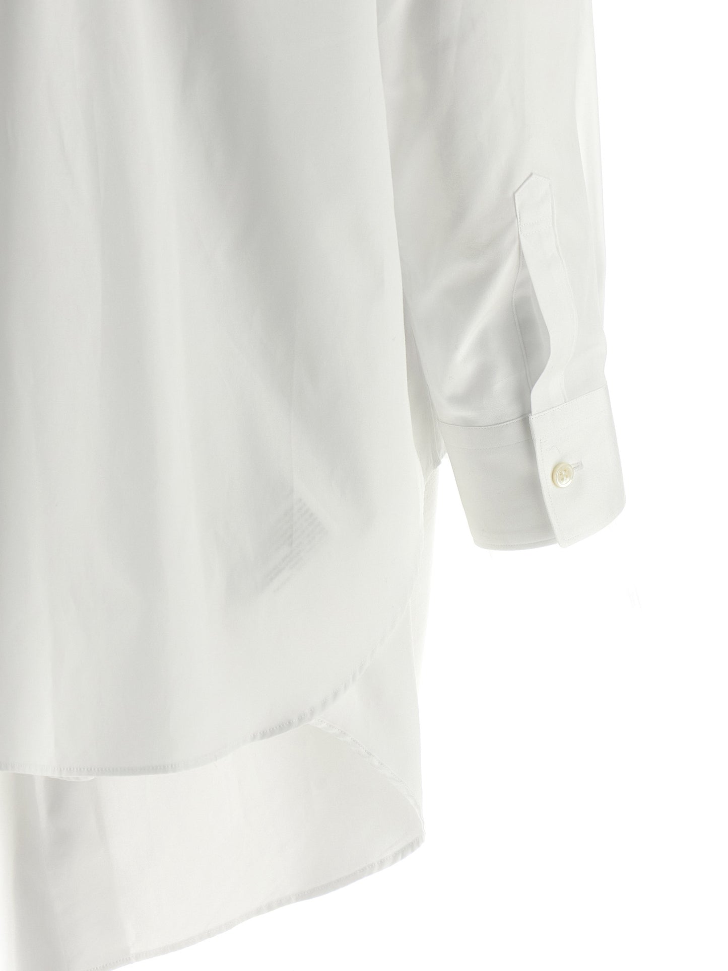 Comme Des Garçons Weiße Baumwollbluse