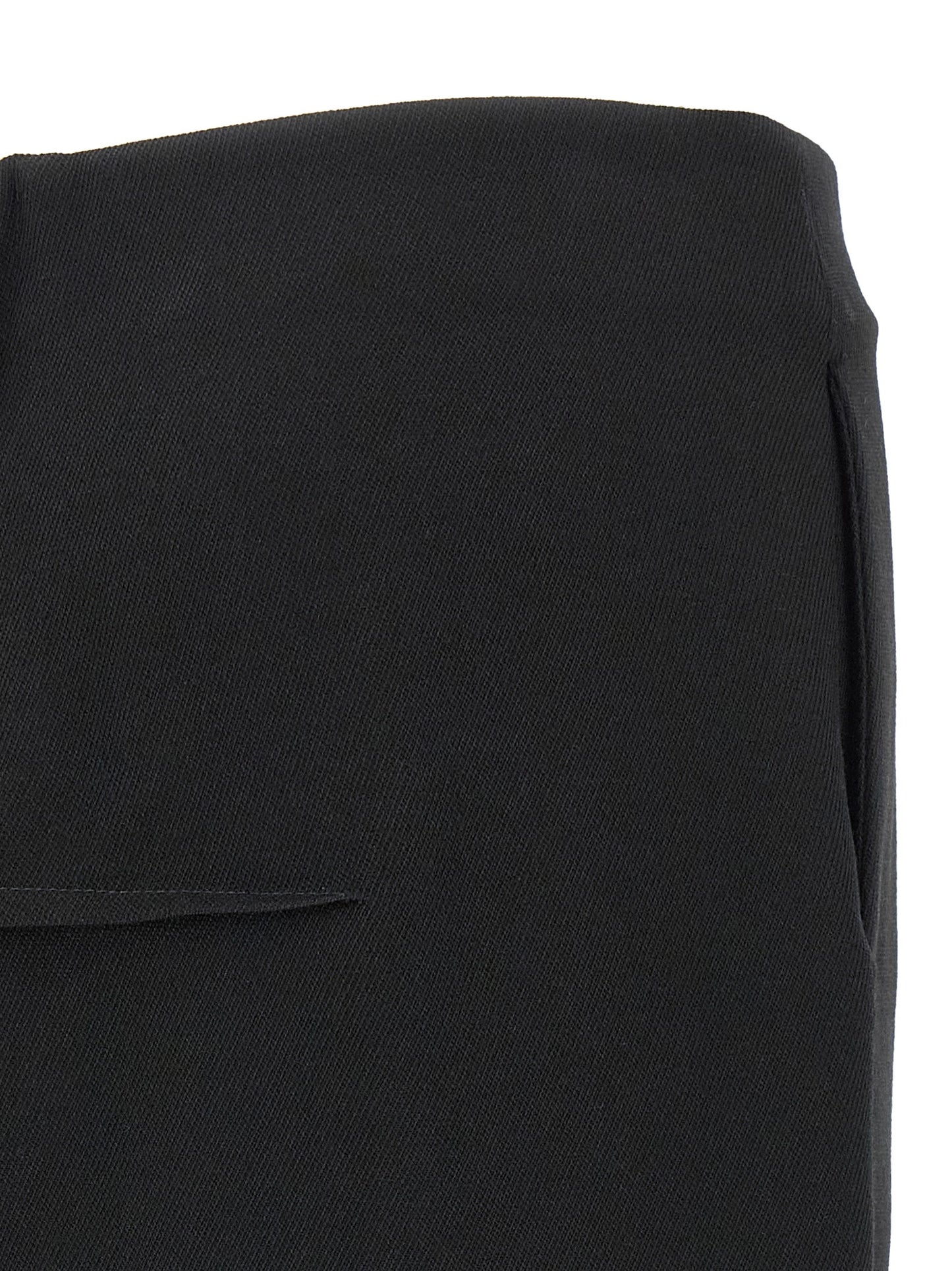 Rick Owens Minirock aus schwarzer Schurwolle