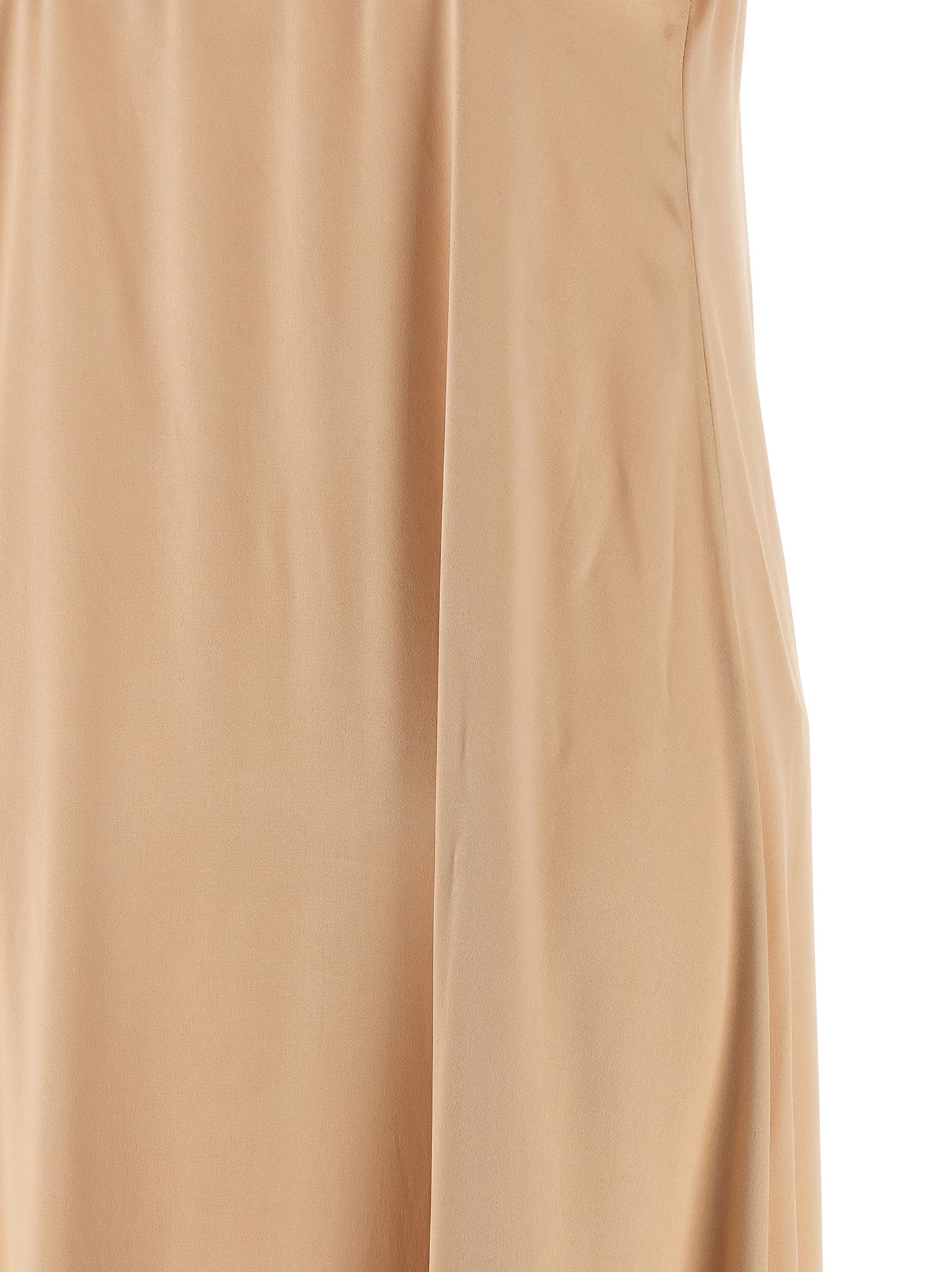 Ferragamo Beigefarbenes Viskose-Maxikleid