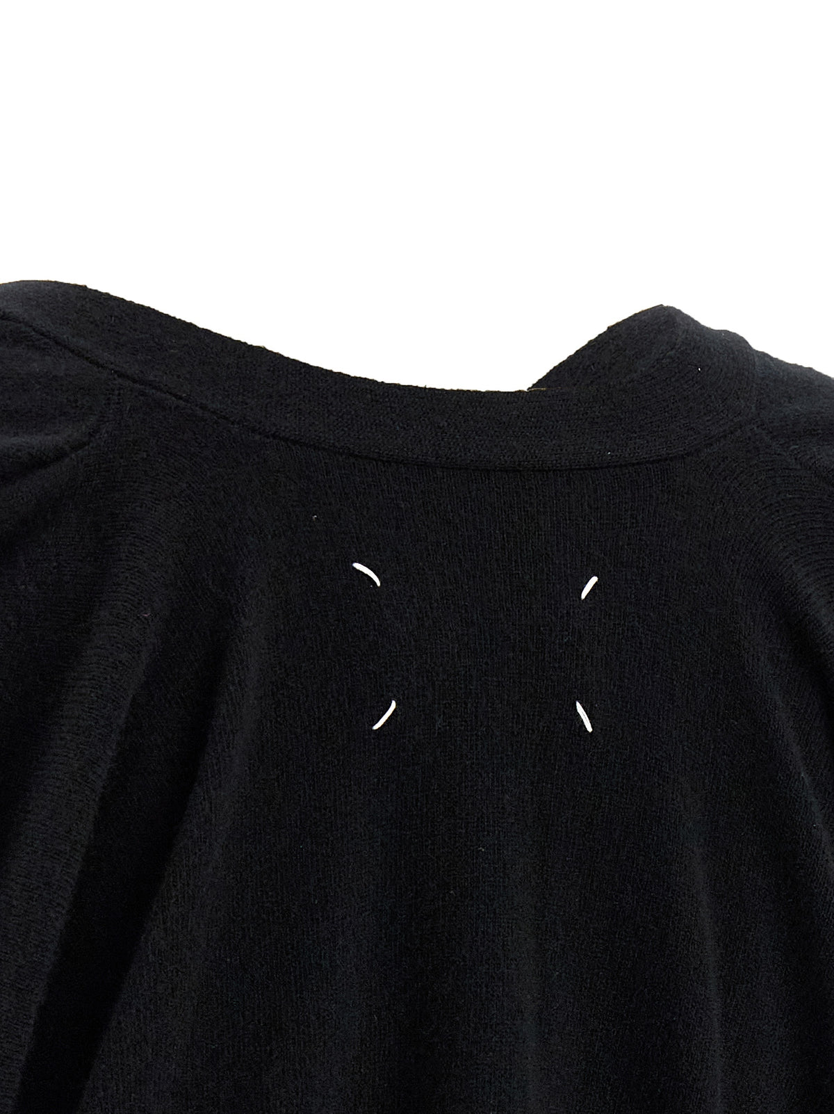 Maison Margiela Schwarzer Cardigan aus Wolle