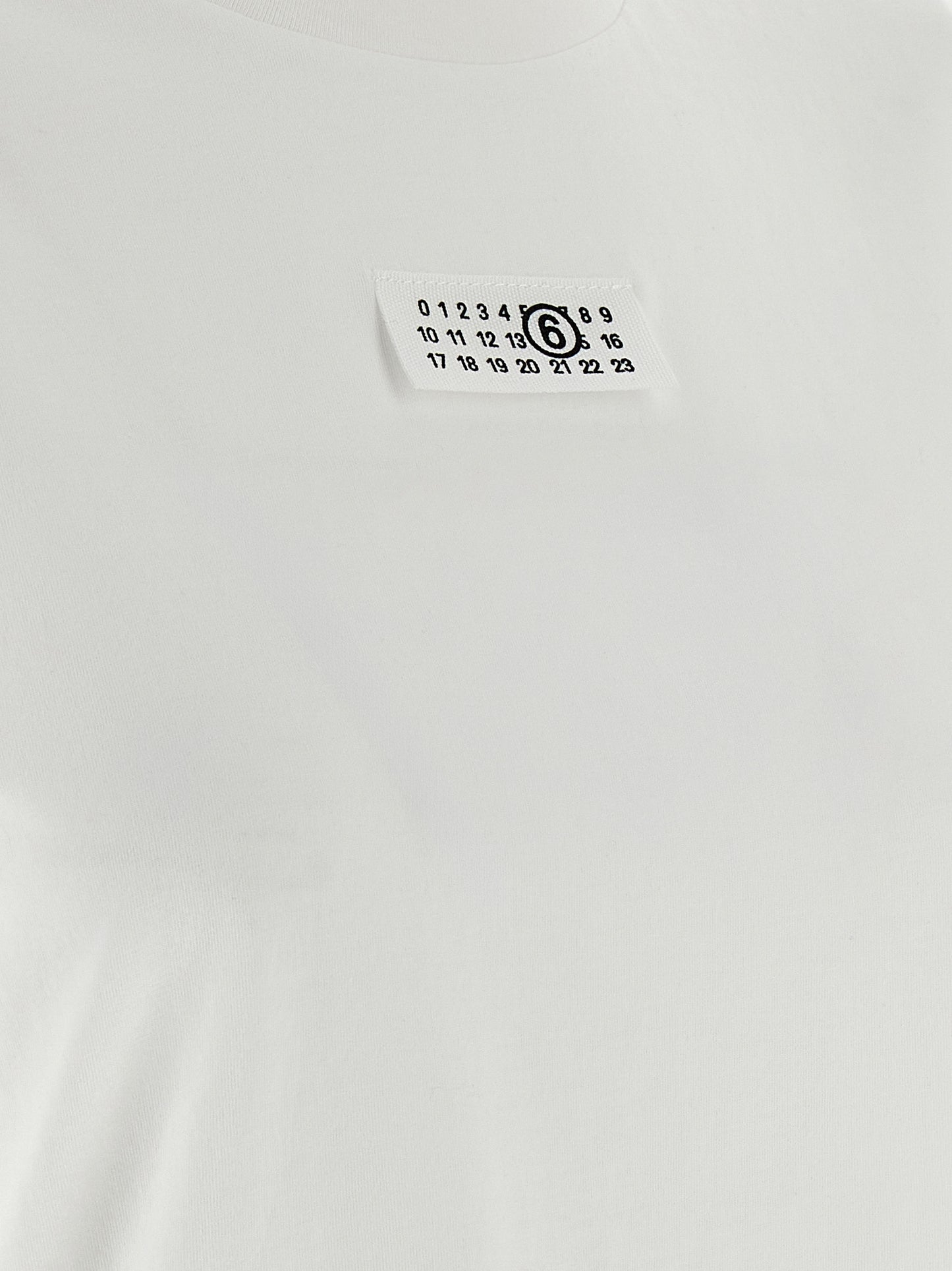 MM6 Maison Margiela Weißes Baumwoll-T-Shirt