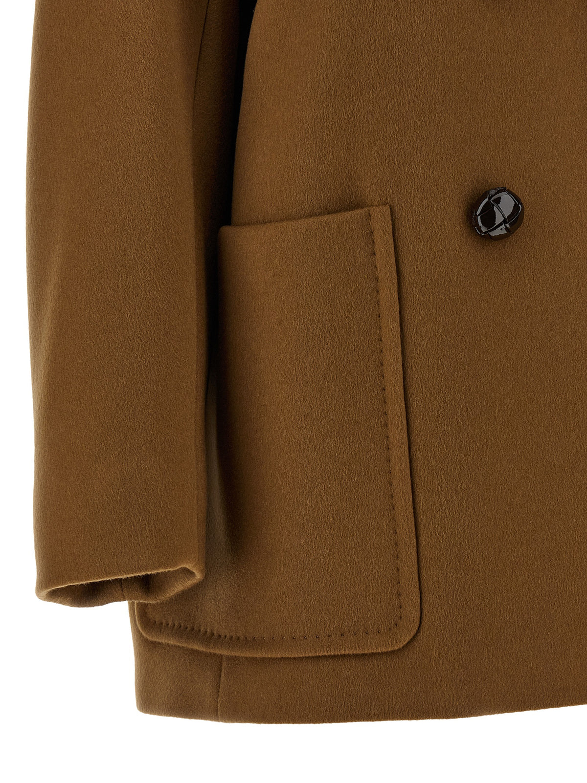 Max Mara Brauner Mario Mantel aus Kaschmir