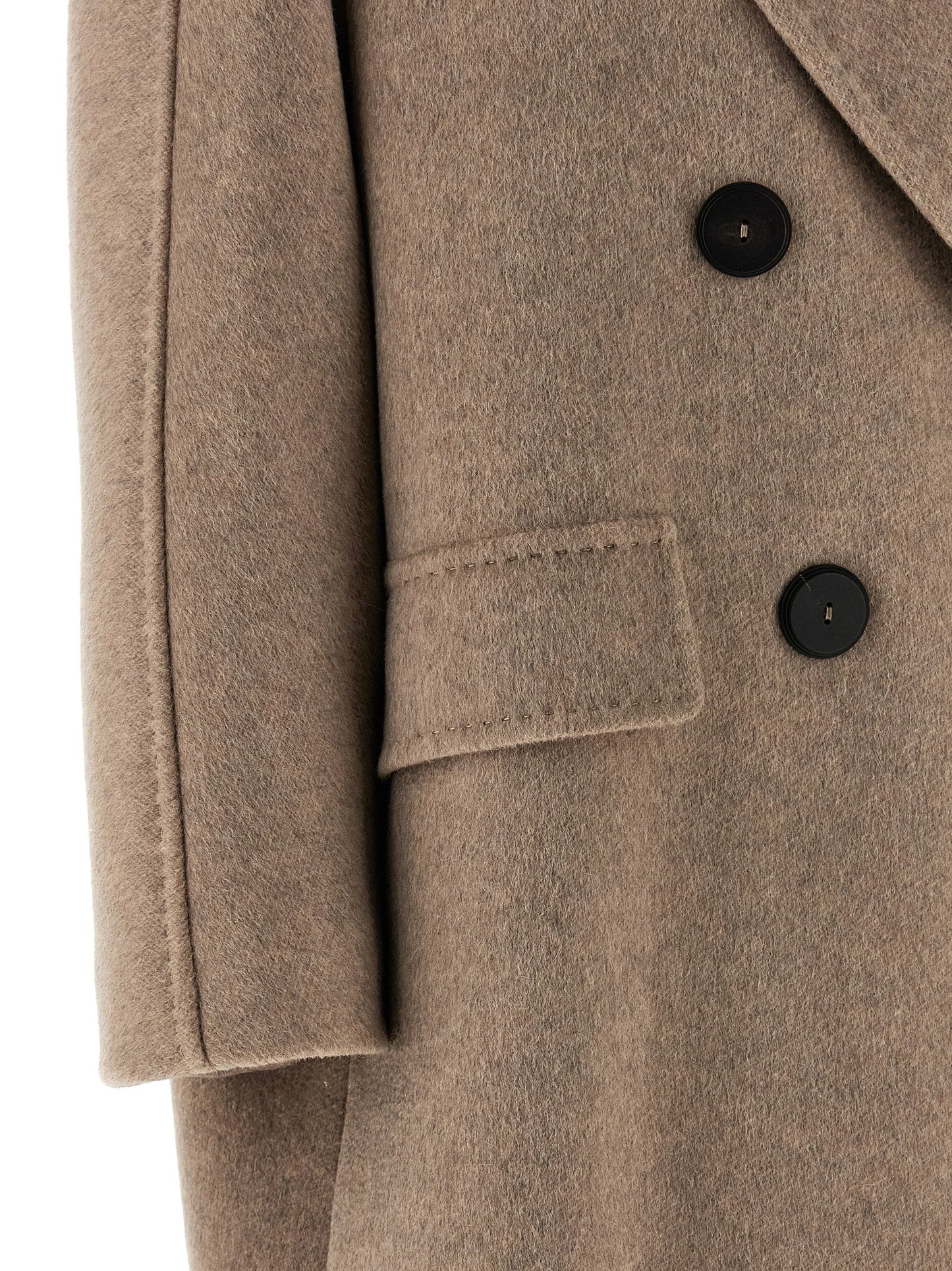 Max Mara Beiger Angus Mantel aus Kaschmir-Alpaka-Mischung