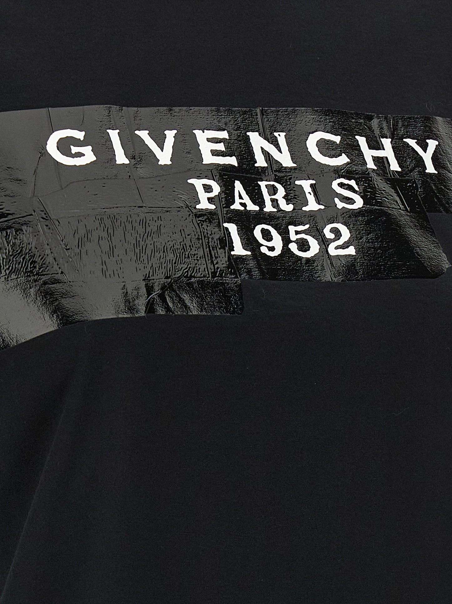 Givenchy Schwarzes Baumwoll-T-Shirt