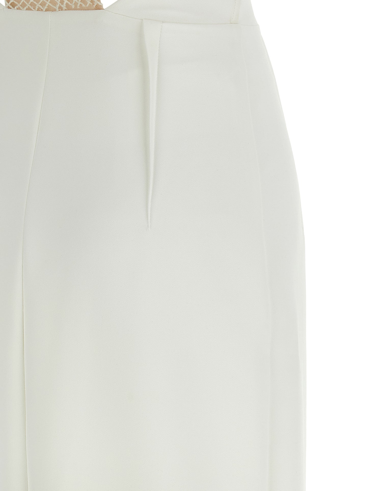 Elisabetta Franchi Langes weißes Kleid aus Polyester – Ansicht 4 | Arca Lucia