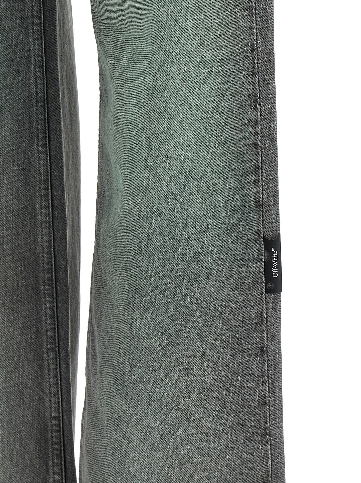 Off-White Graue Jeans aus Baumwolle
