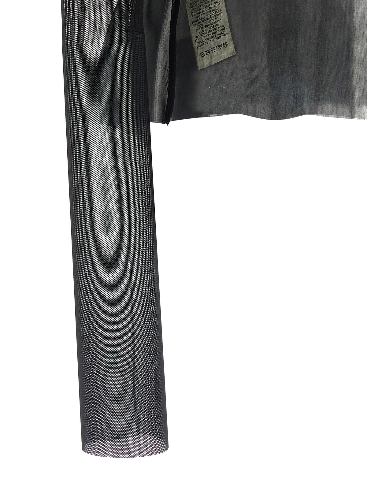 Rick Owens Giacca Combo Metro Nera in Seta
