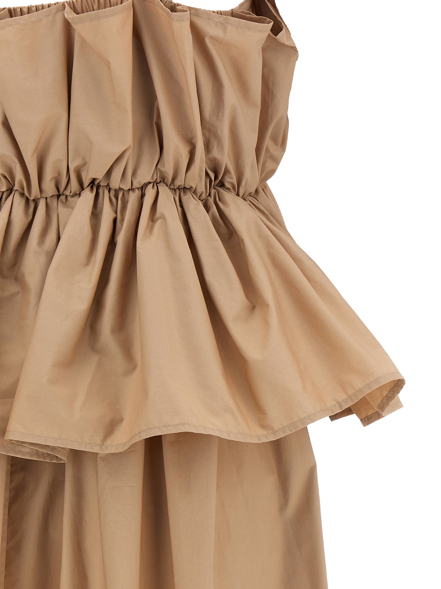 Twinset Beige Baumwoll-Maxikleid