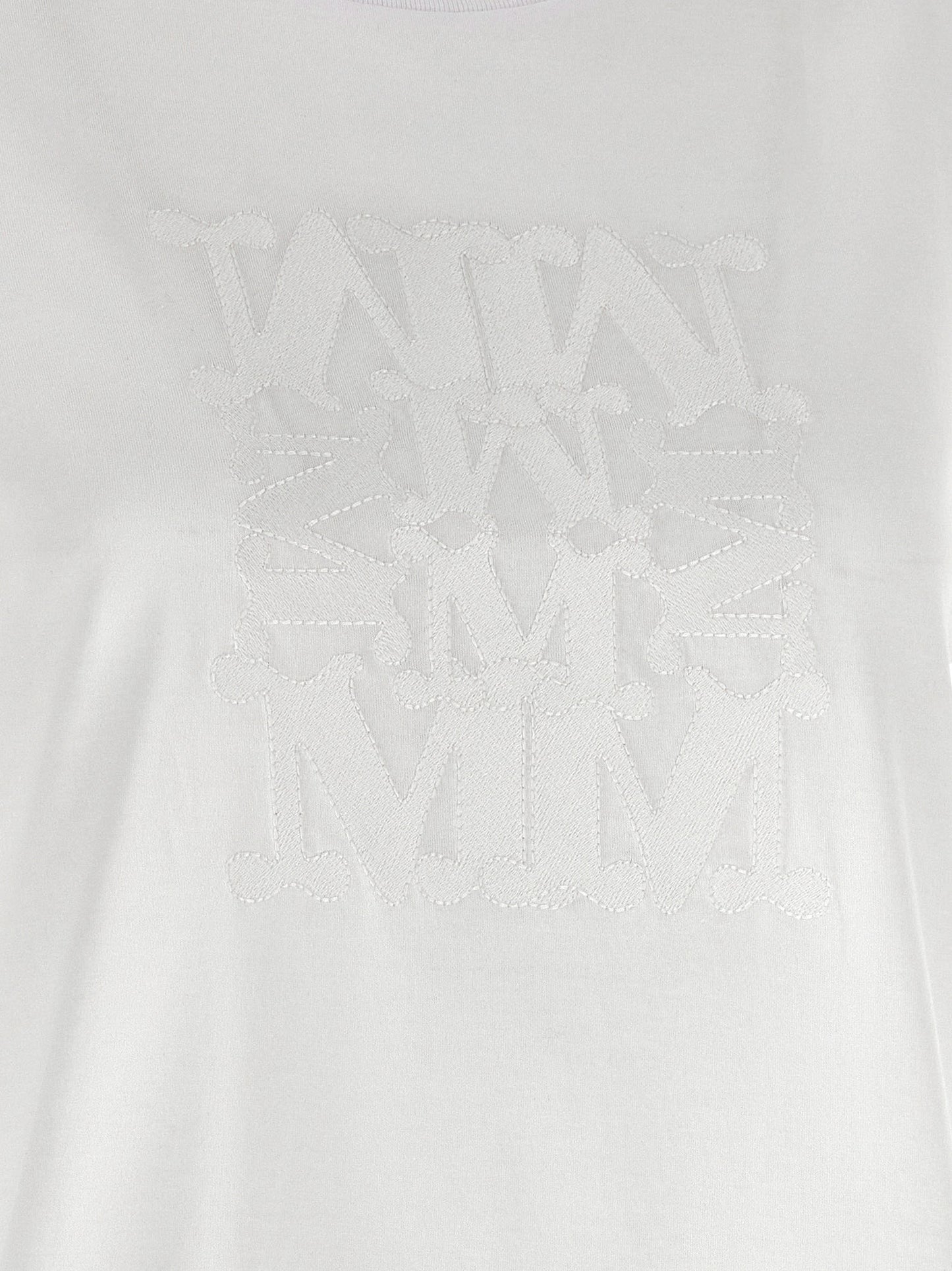 Max Mara Weißes Baumwoll-T-Shirt