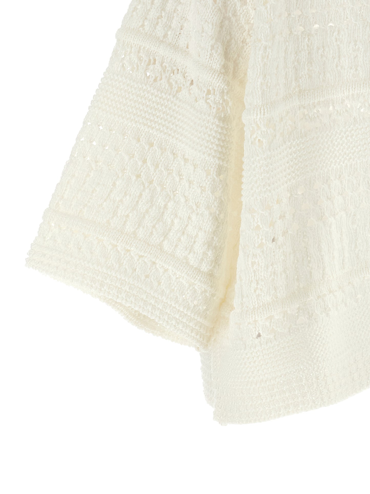 Max Mara Weißer Strickcardigan aus Baumwolle