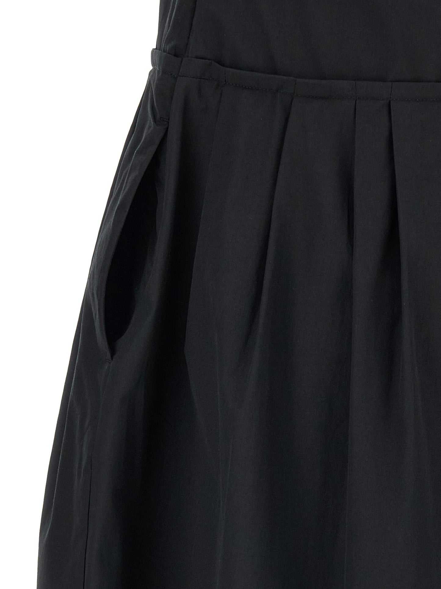 Max Mara Schwarzer Baumwoll-Jumpsuit