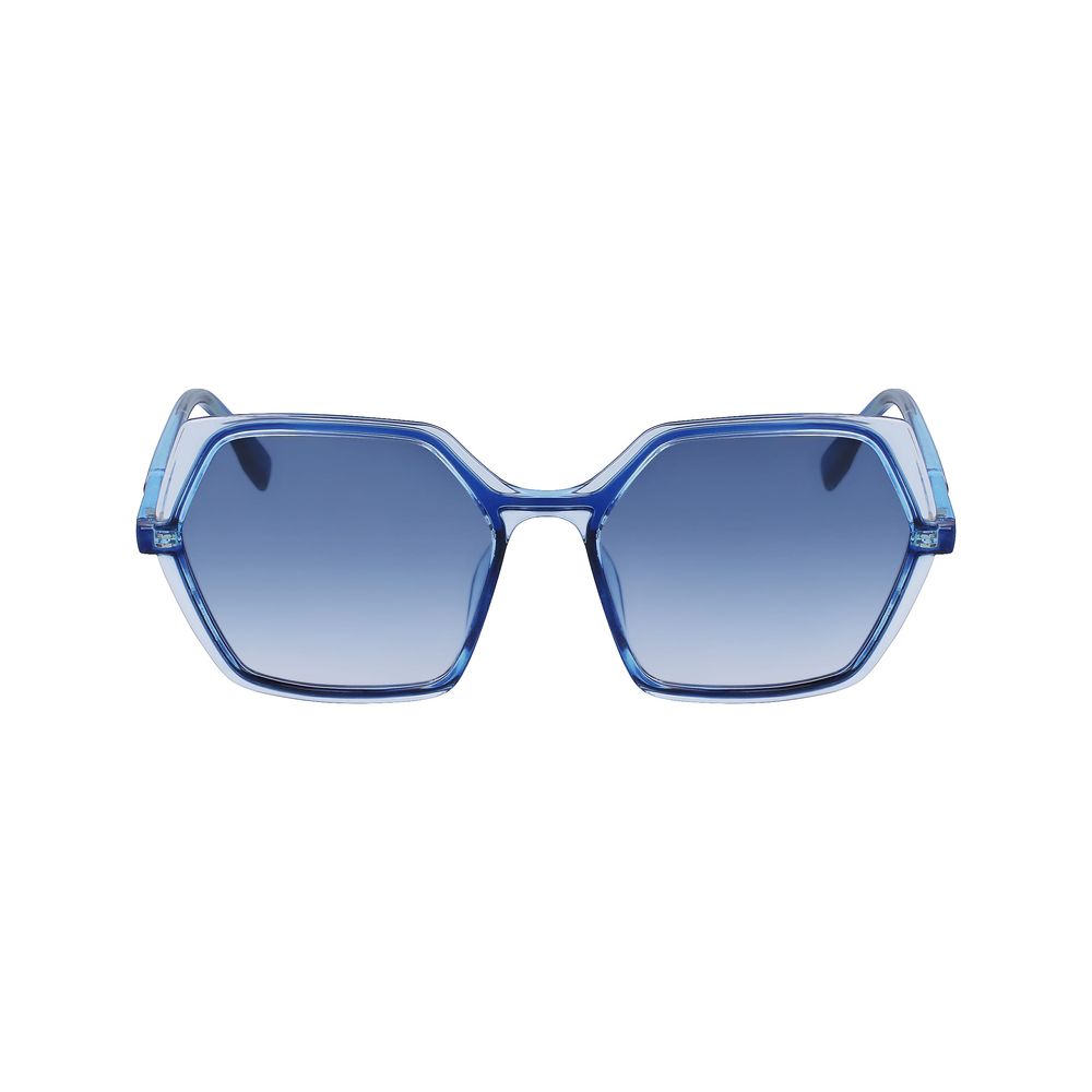 Karl Lagerfeld Sonnenbrille mit blauen Einsätzen
