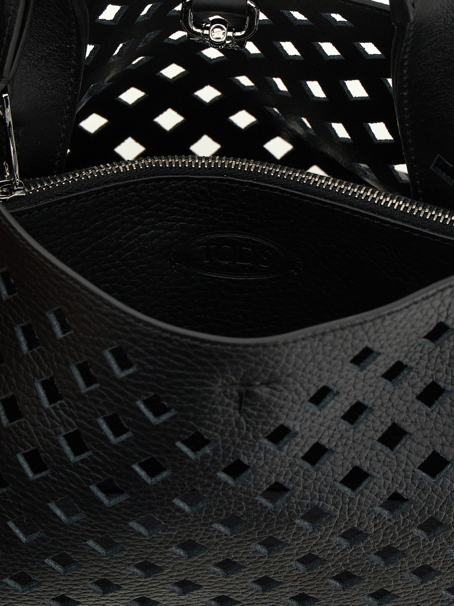 Tod's Schwarze Kalbsleder-Handtasche