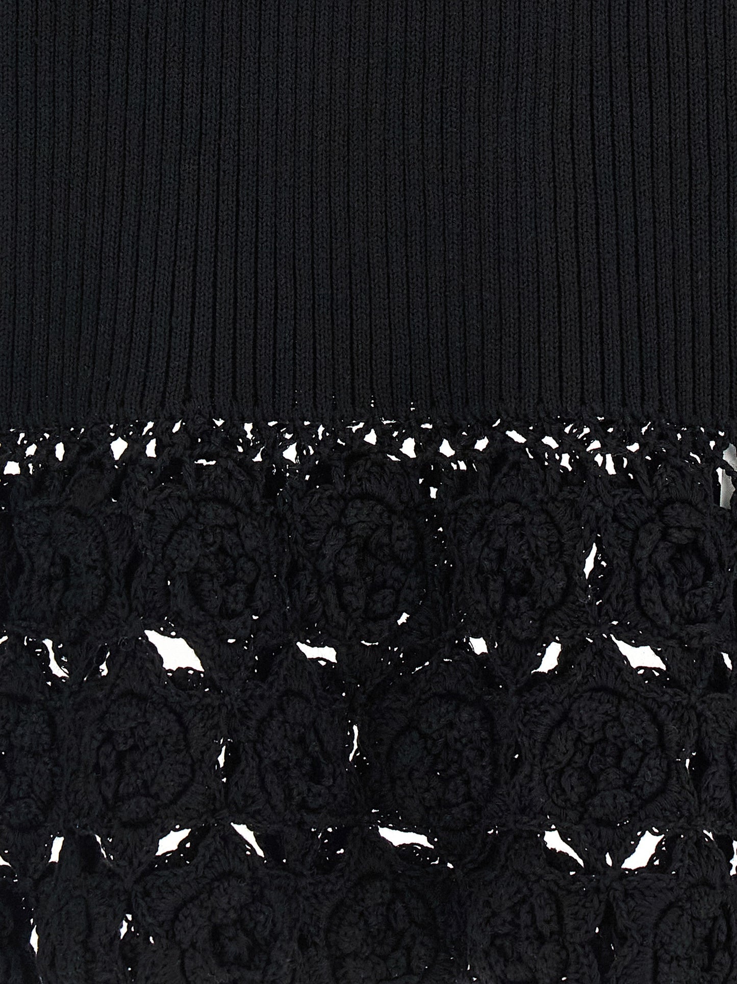 Ganni Schwarze ärmellose Jacke aus Bio-Baumwolle