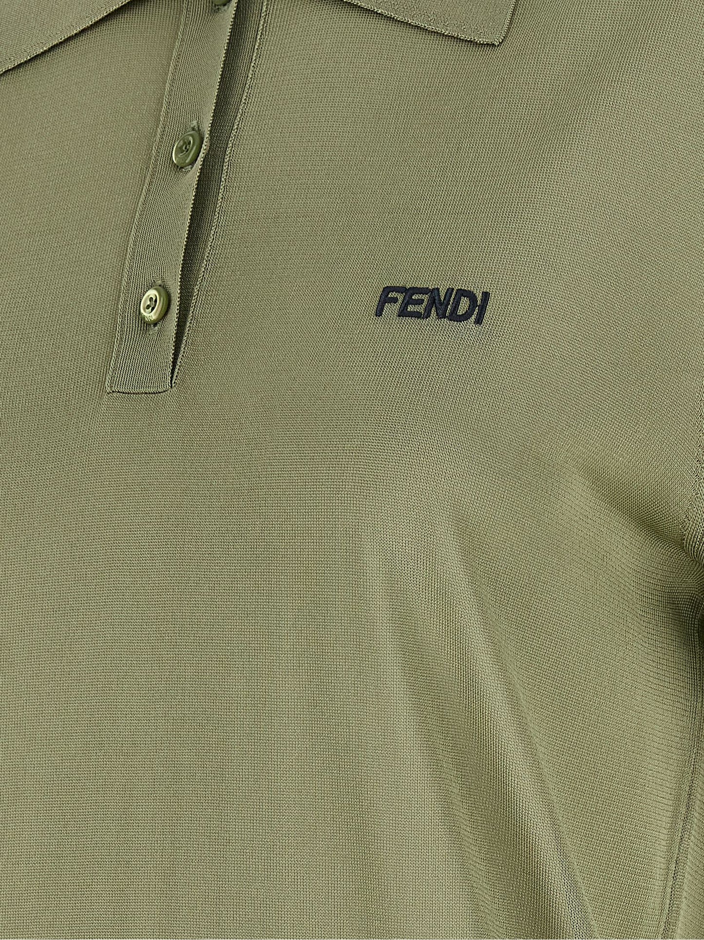 Fendi Two-Tone Viscose Polo Shirt