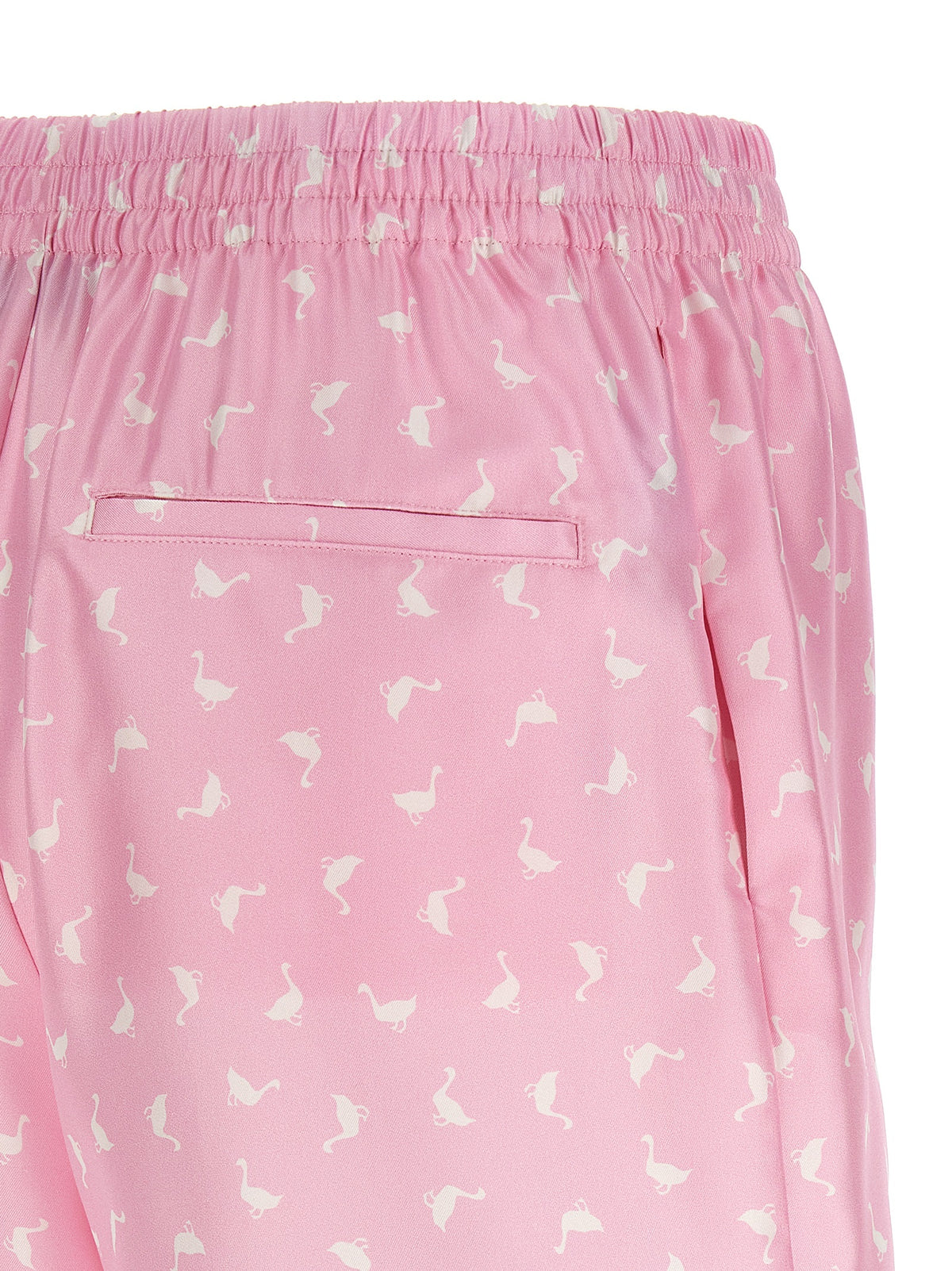Shorts cargo in seta multicolore Moschino