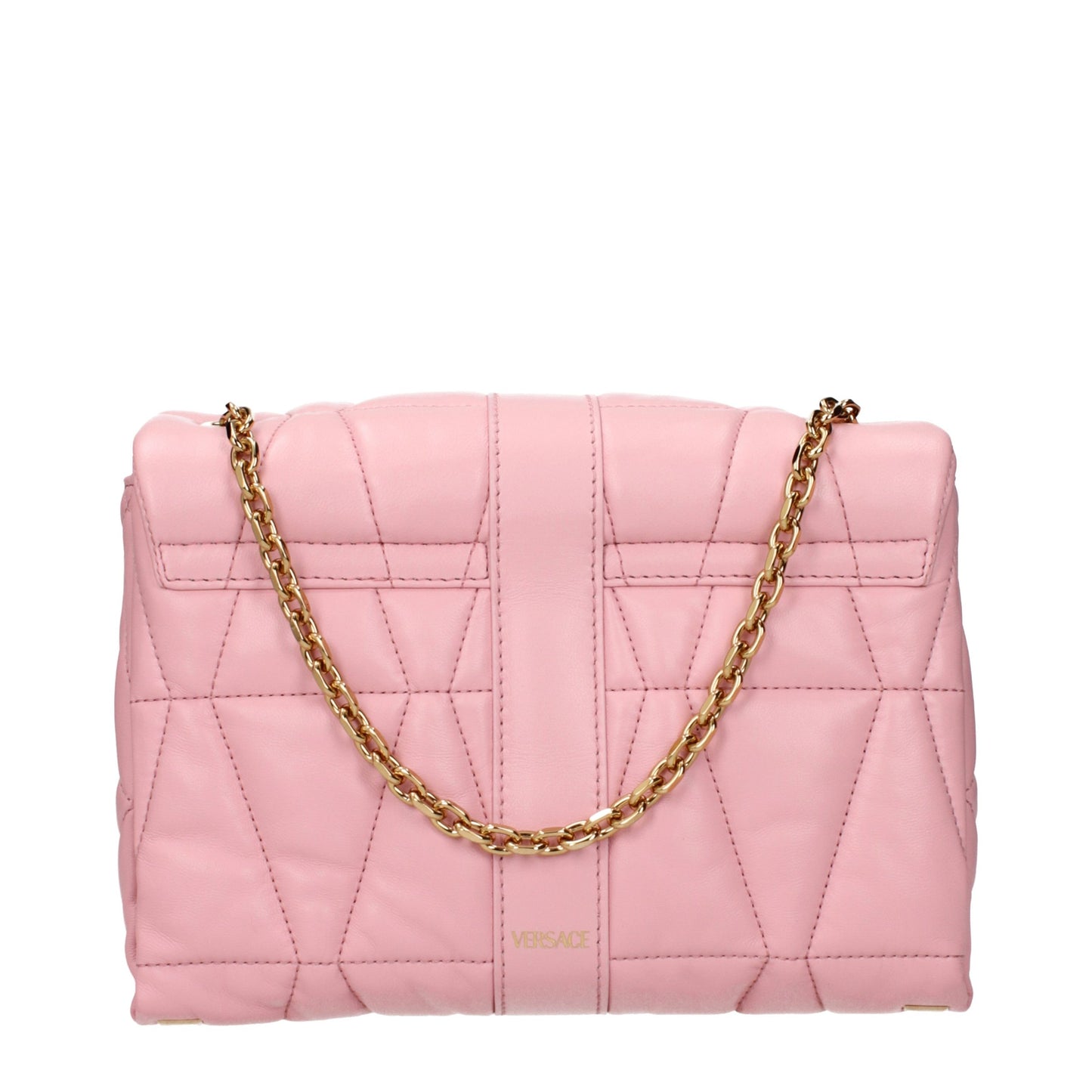 Versace Schultertasche aus pinkfarbenem Leder