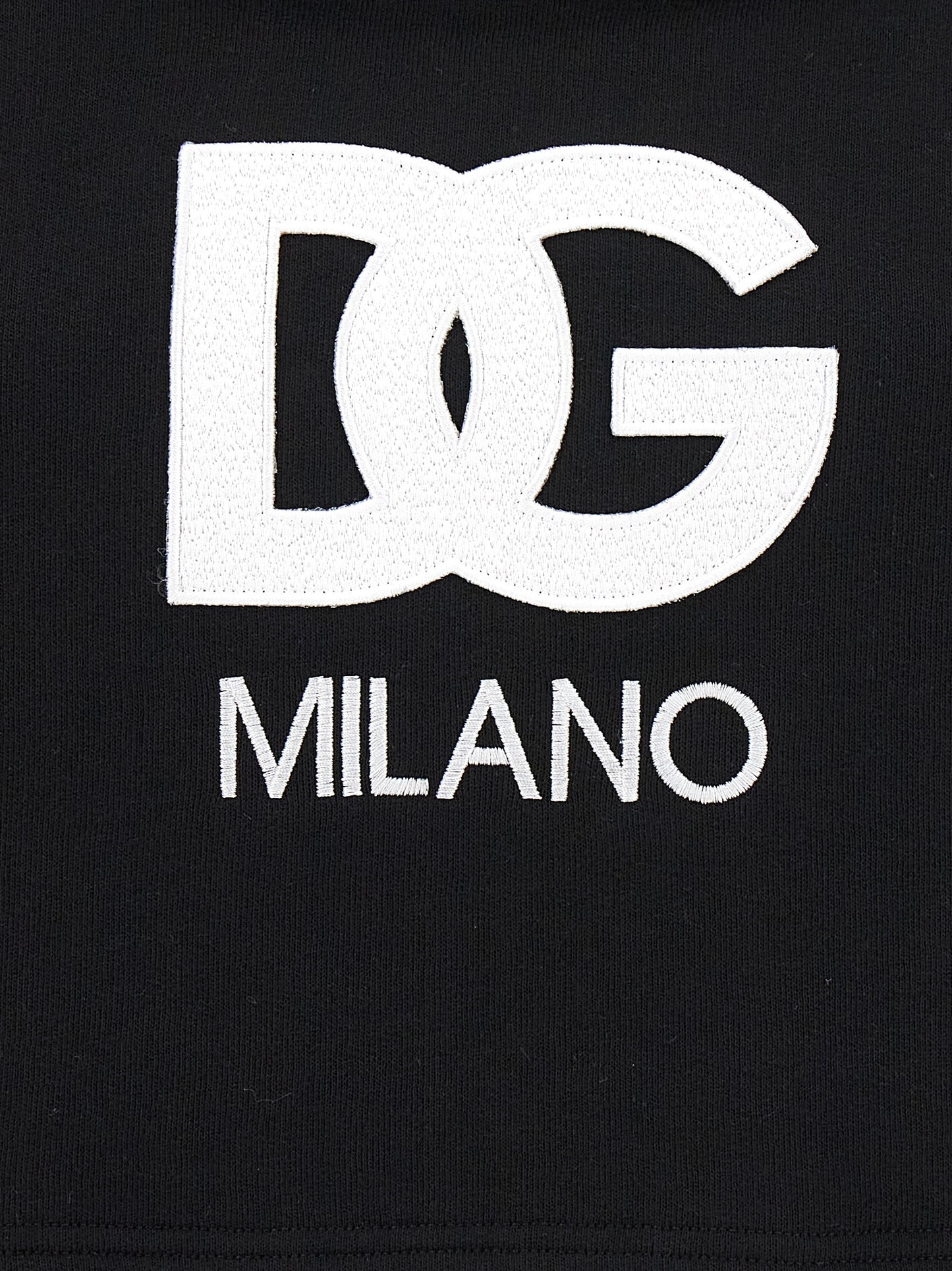 Dolce & Gabbana Schwarzer Baumwoll-Hoodie