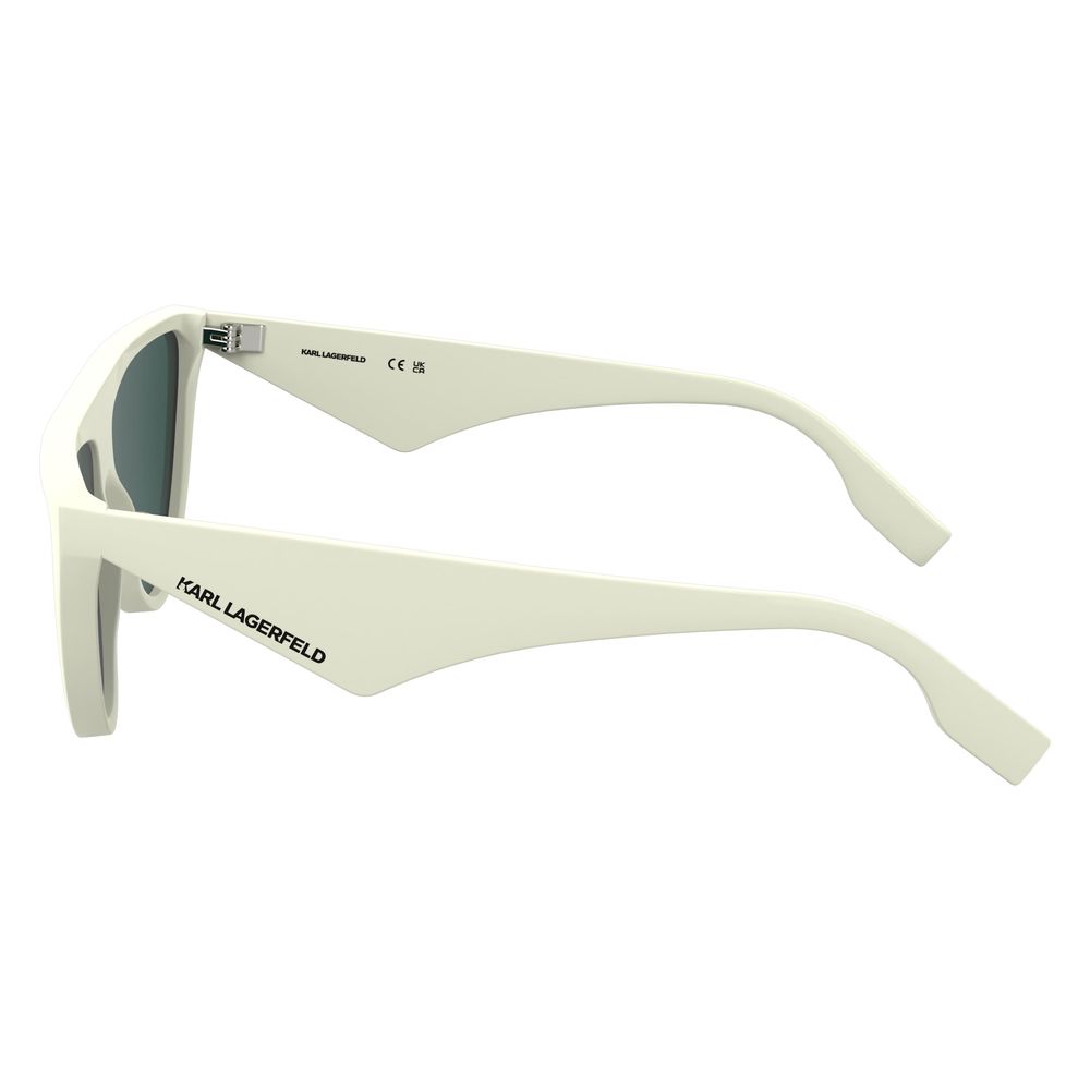 Karl Lagerfeld Weiße Sonnenbrille aus injected Material