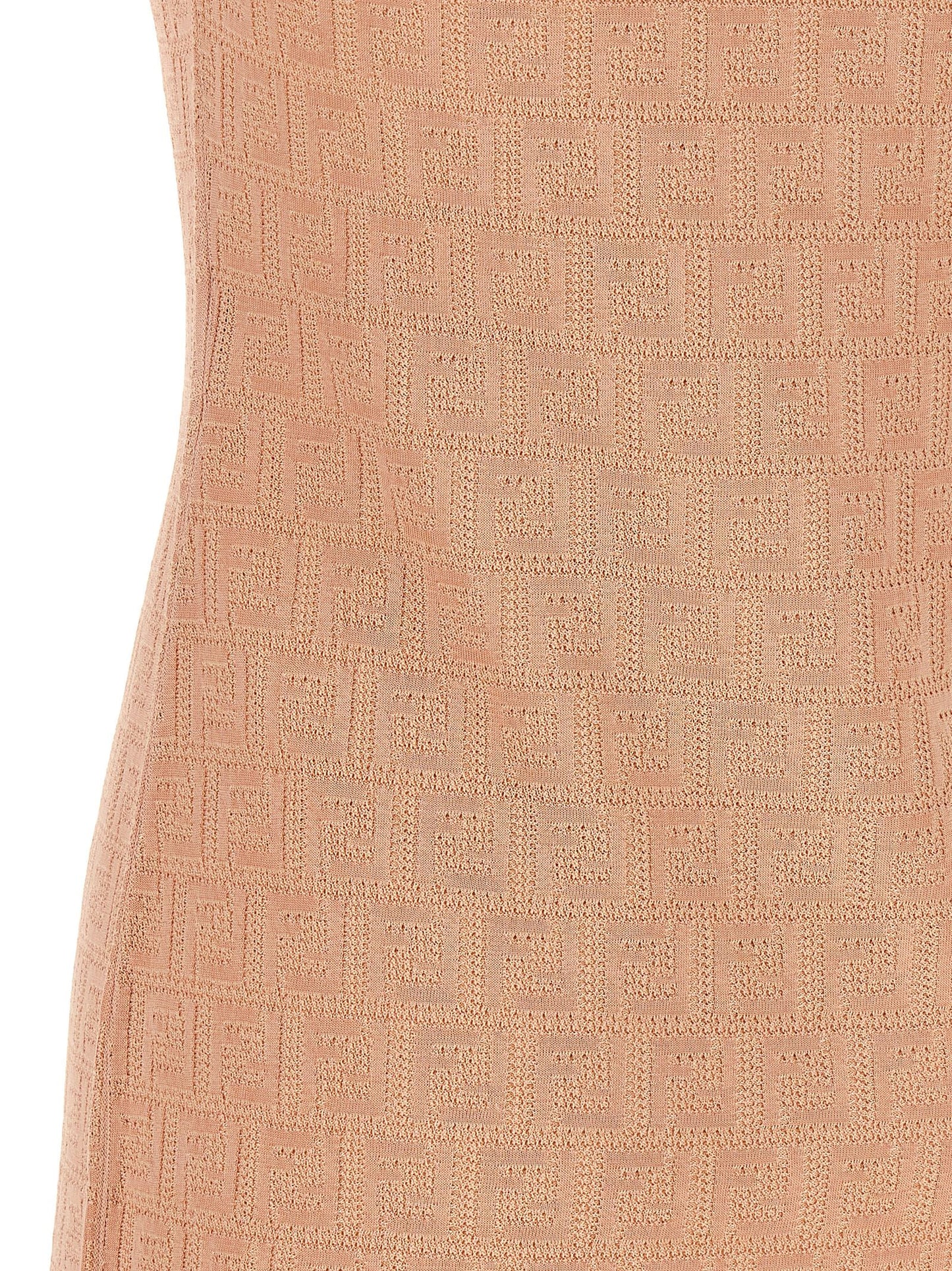 Fendi Kurzes Kleid aus mehrfarbiger Baumwolle