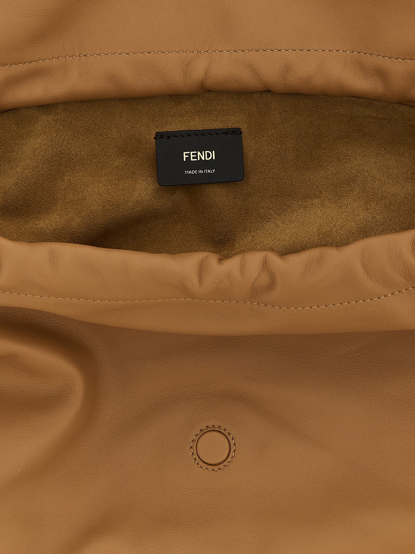 Fendi Beige Lammleder-Schultertasche
