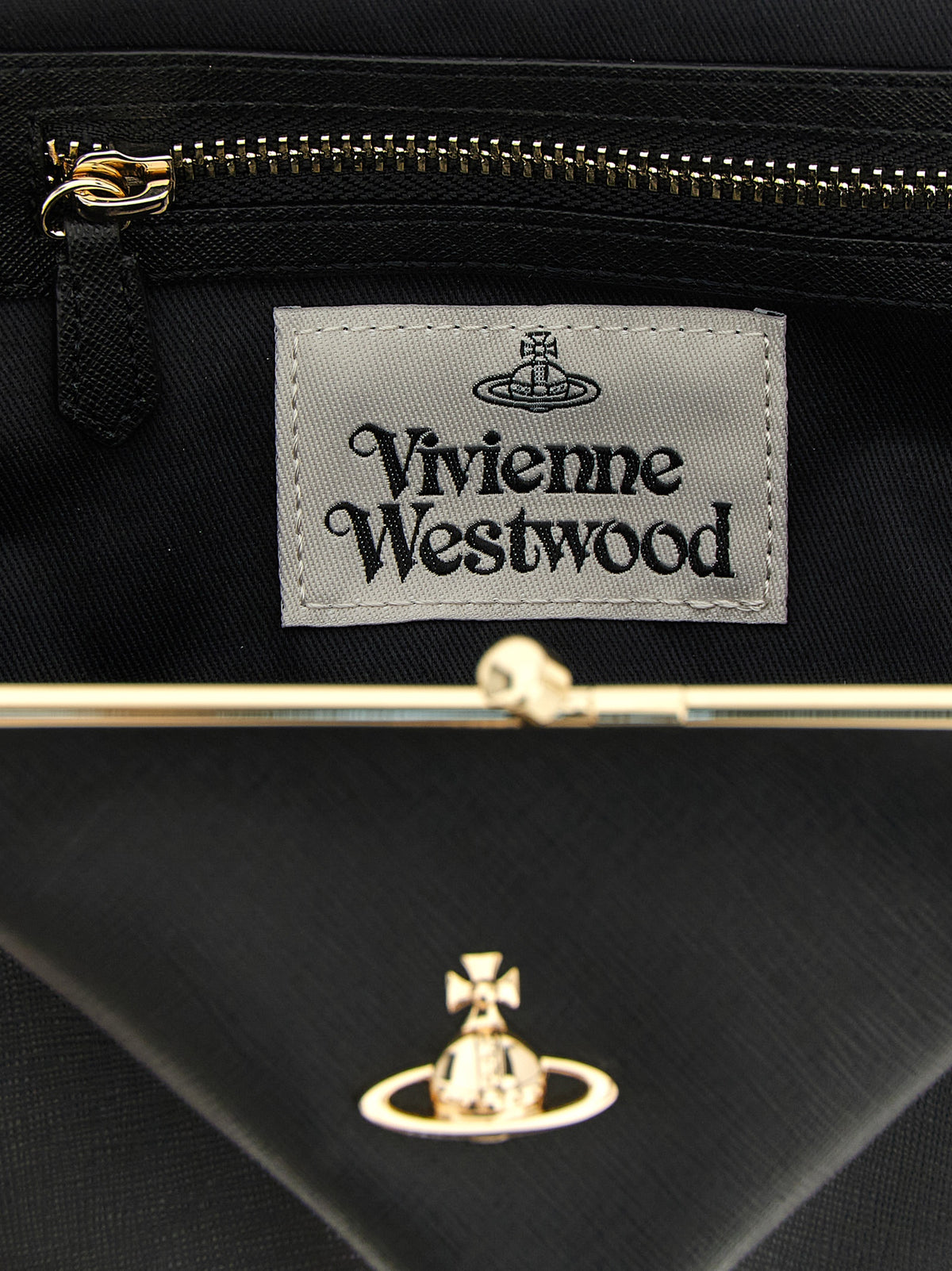 Vivienne Westwood Black Calfskin Handbag