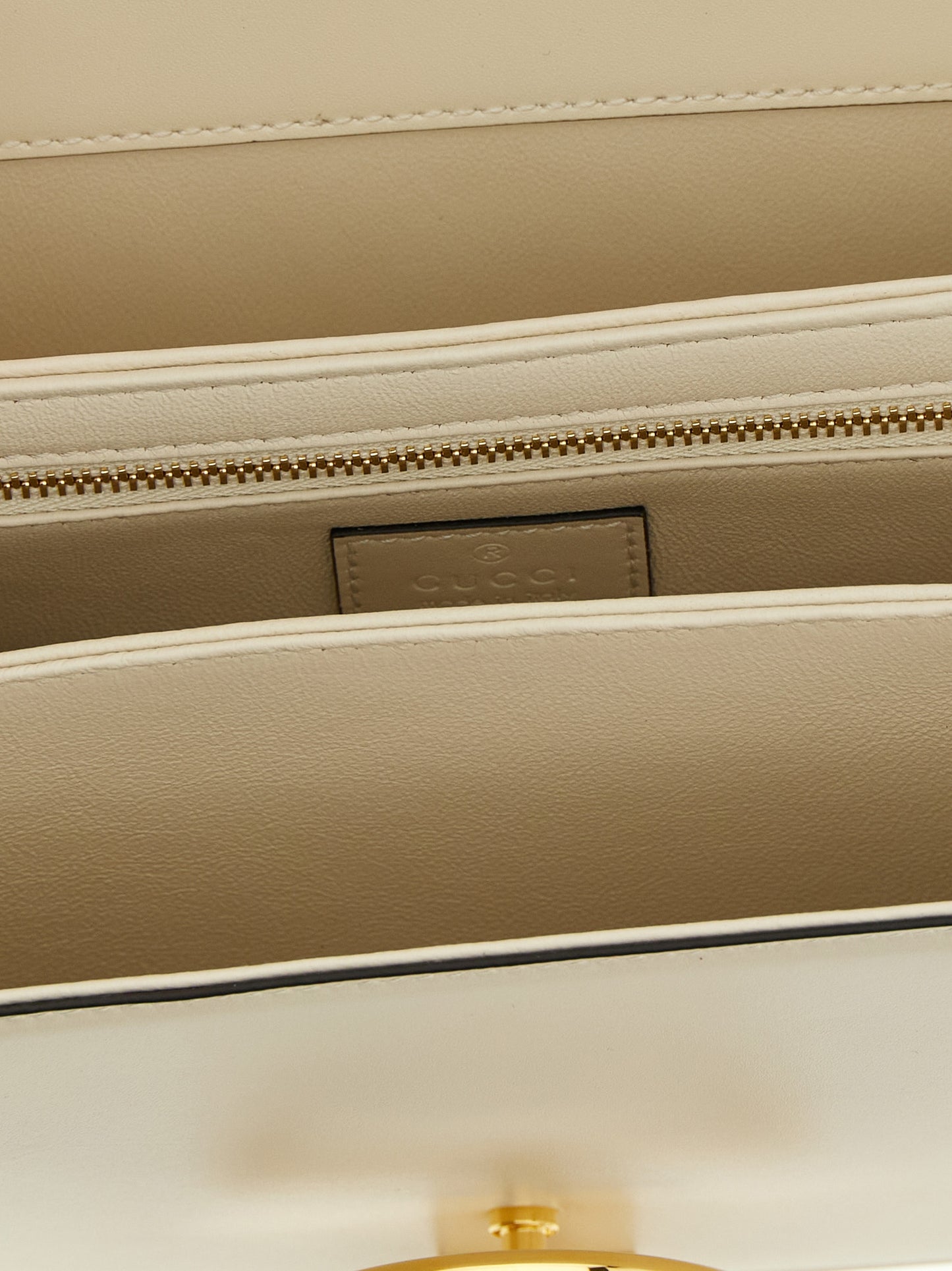 Gucci Weiße Kalbsleder-Schultertasche